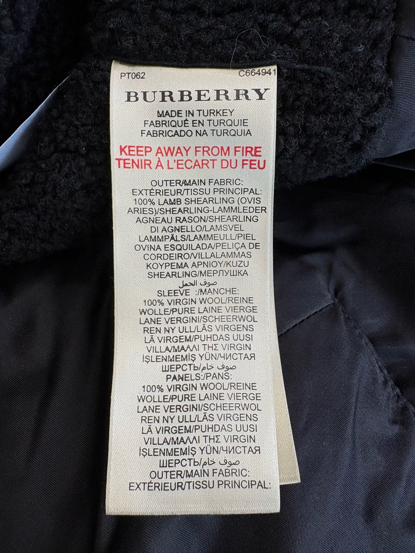 Burberry Burberry Brit Shearling Wool Jacket UK 8 Size S / US 4 / IT 40 - 6 Thumbnail
