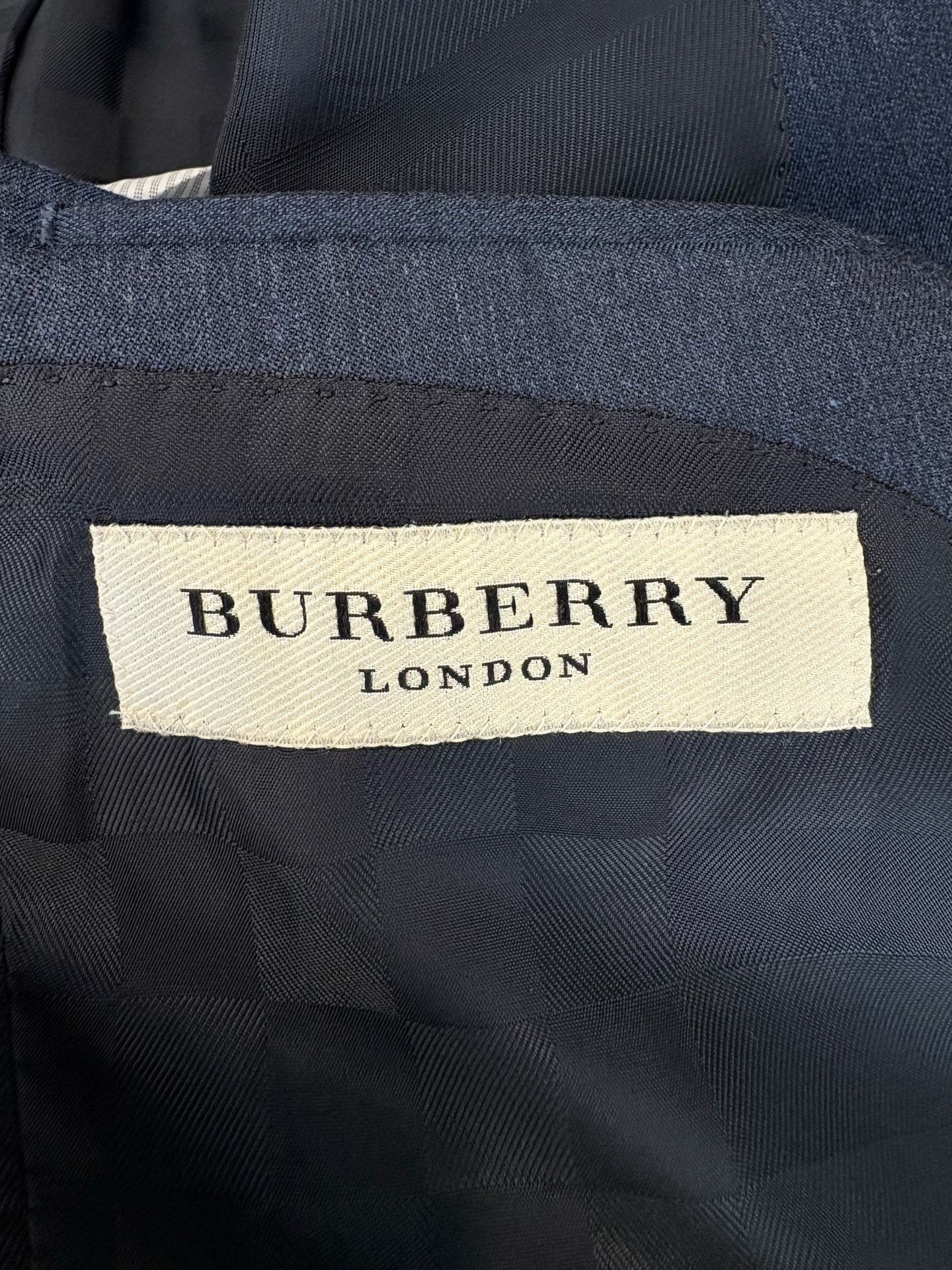 Burberry Burberry Navy Virgin Wool Blazer 40R Size 40R - 4 Thumbnail