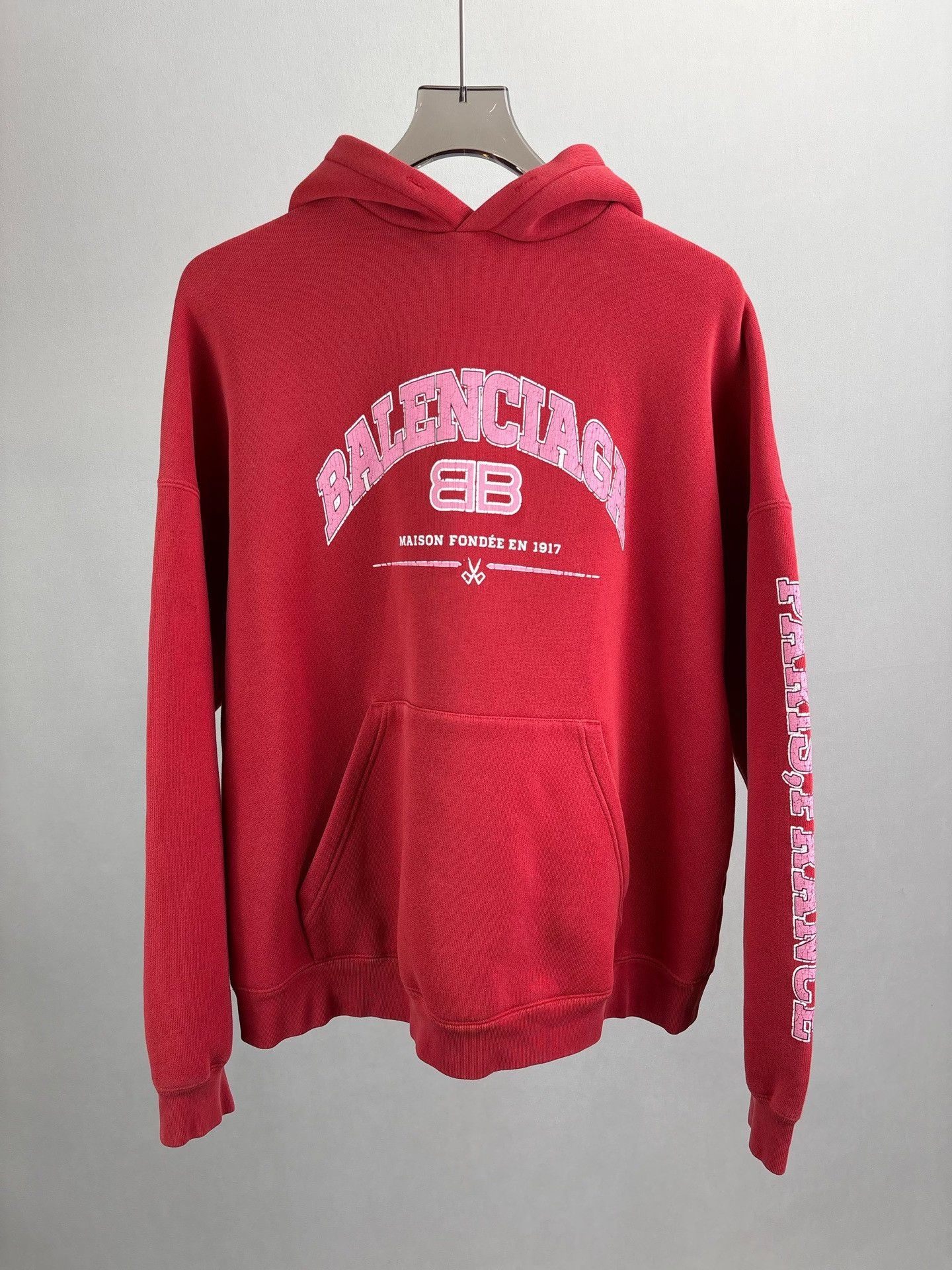 Balenciaga Balenciaga Distressed Scissors Logo Hoodie L Size US L / EU 52-54 / 3 - 2 Thumbnail