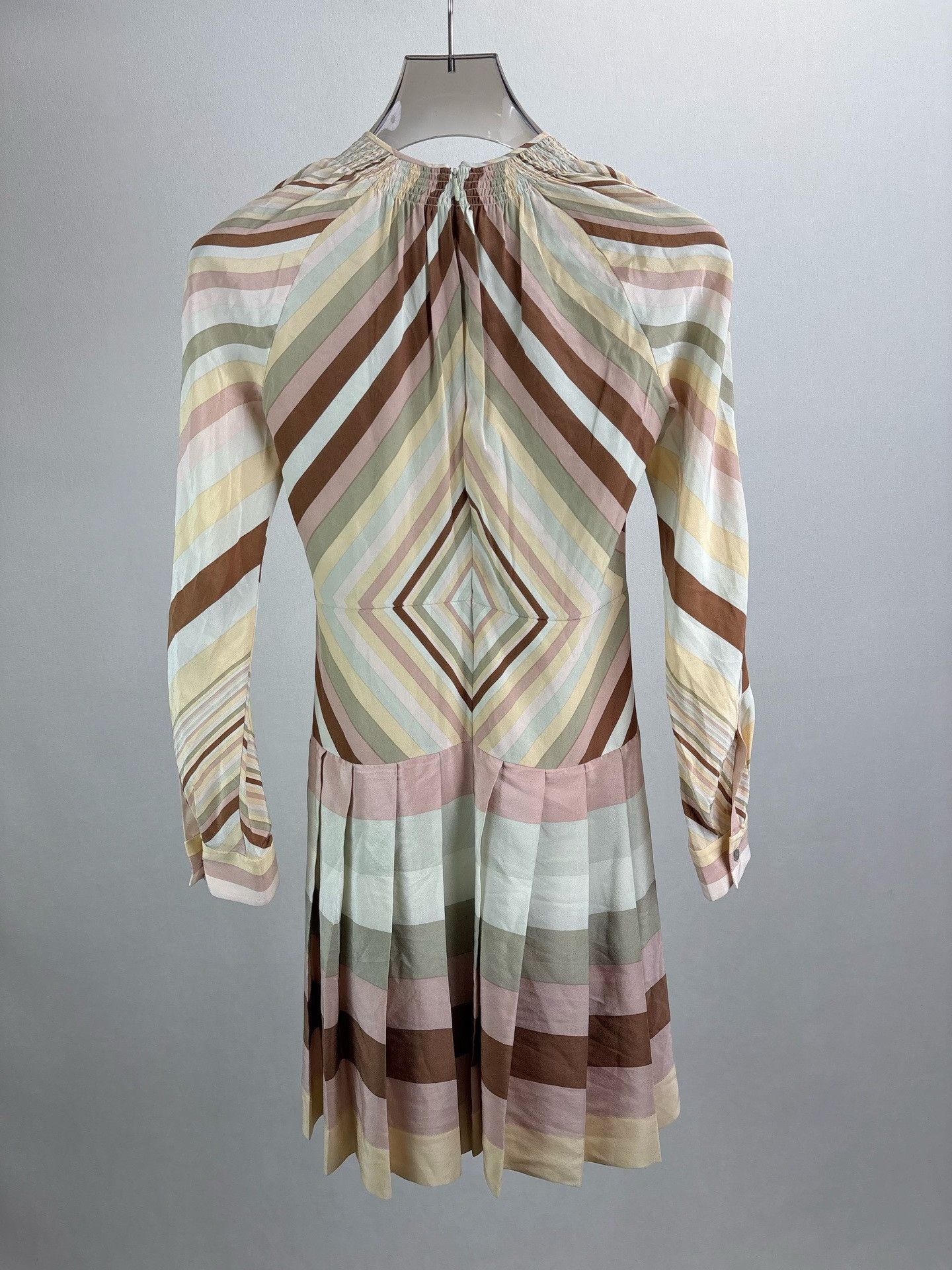 Valentino Valentino Geometric Diamond Pleated Dress 38 Size XS / US 0-2 / IT 36-38 - 3 Thumbnail