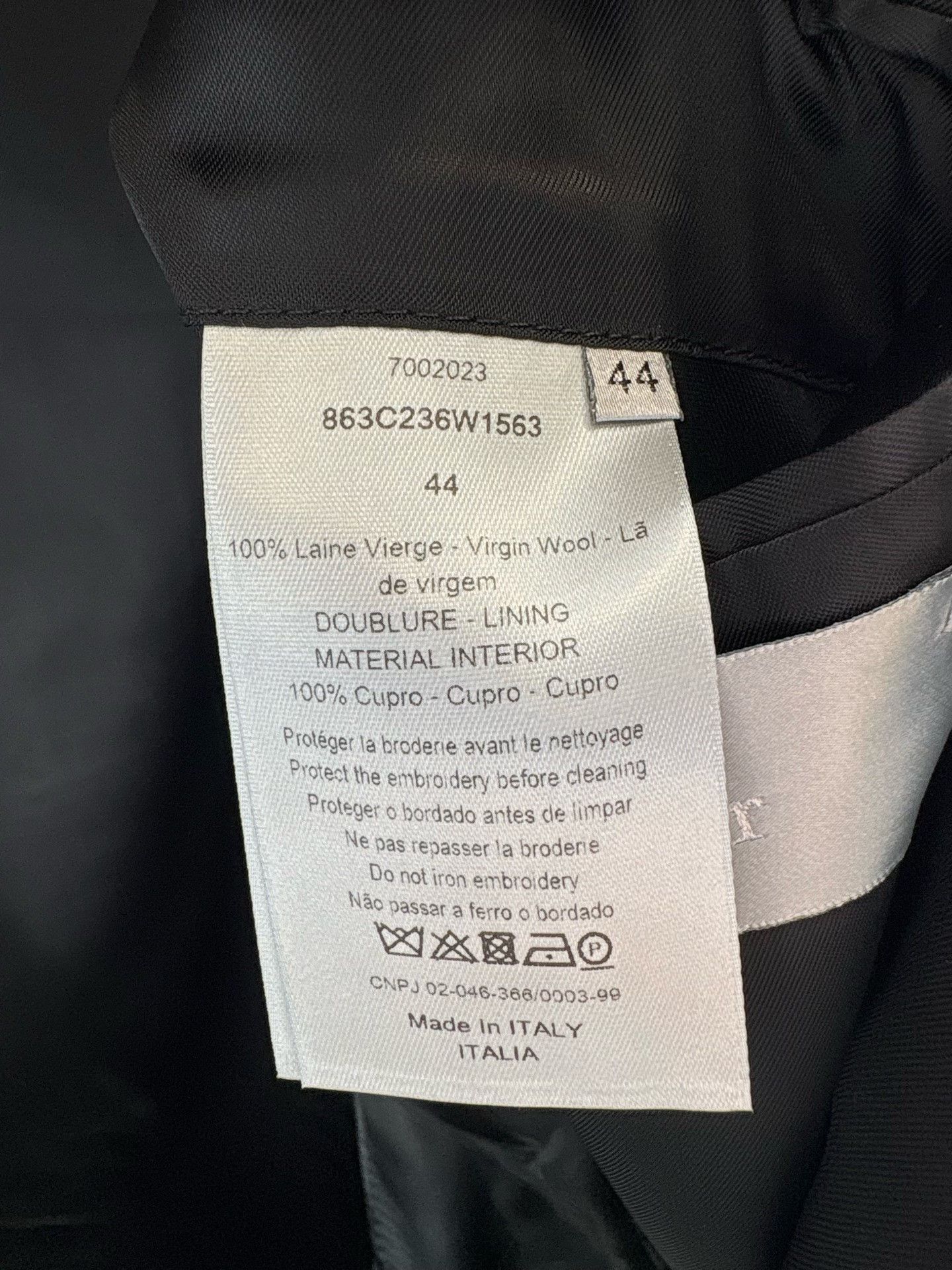 Dior Dior Bee Pin Virgin Wool Blazer 34R Size 34R - 6 Thumbnail
