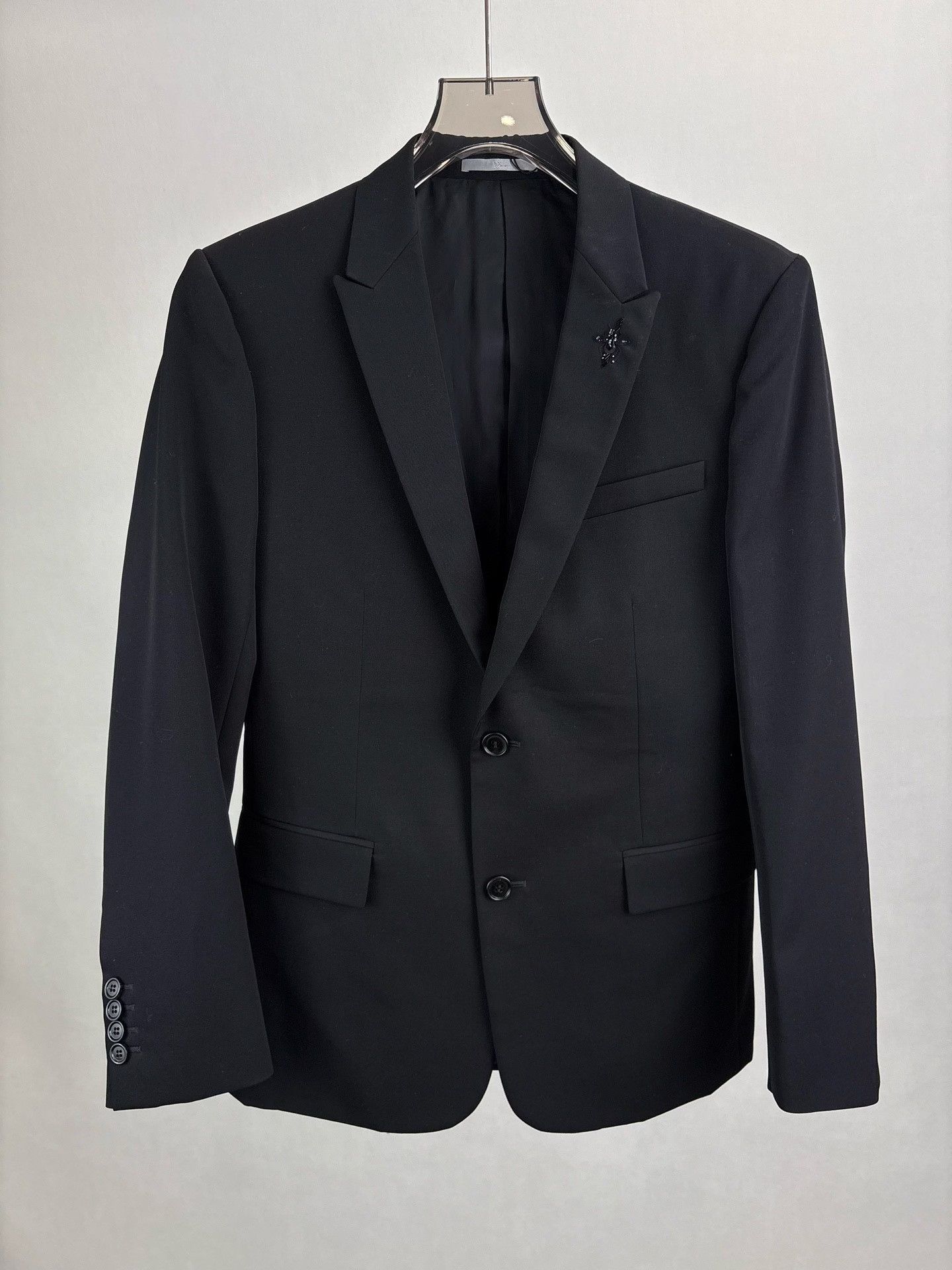 Dior Dior Bee Pin Virgin Wool Blazer 34R Size 34R - 2 Thumbnail
