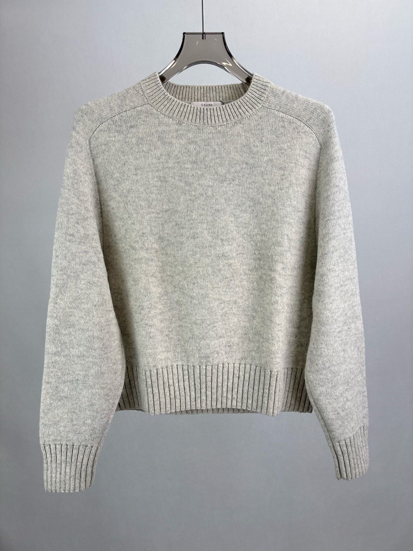 Celine Celine Gray Wool Cashmere Knit Sweater S Size S / US 4 / IT 40 - 2 Thumbnail