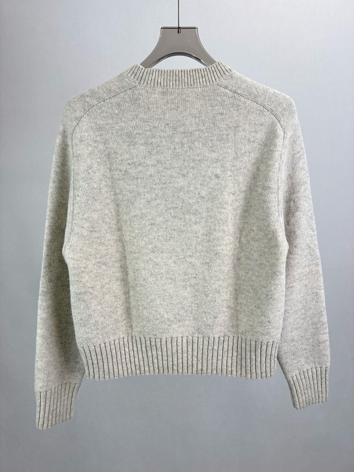 Celine Celine Gray Wool Cashmere Knit Sweater S Size S / US 4 / IT 40 - 3 Thumbnail