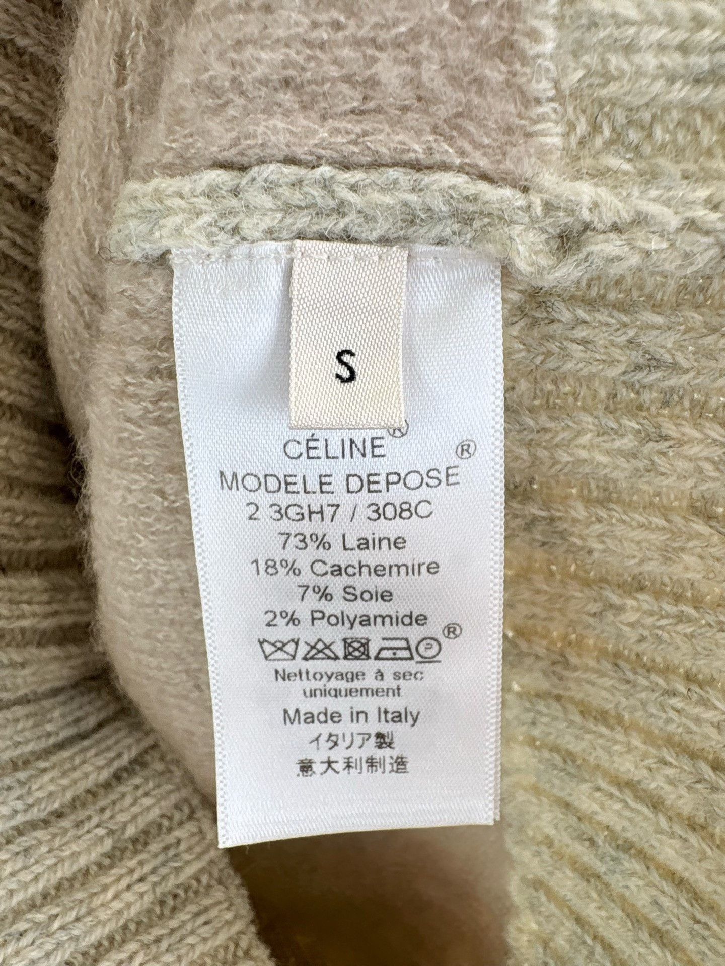 Celine Celine Gray Wool Cashmere Knit Sweater S Size S / US 4 / IT 40 - 5 Thumbnail