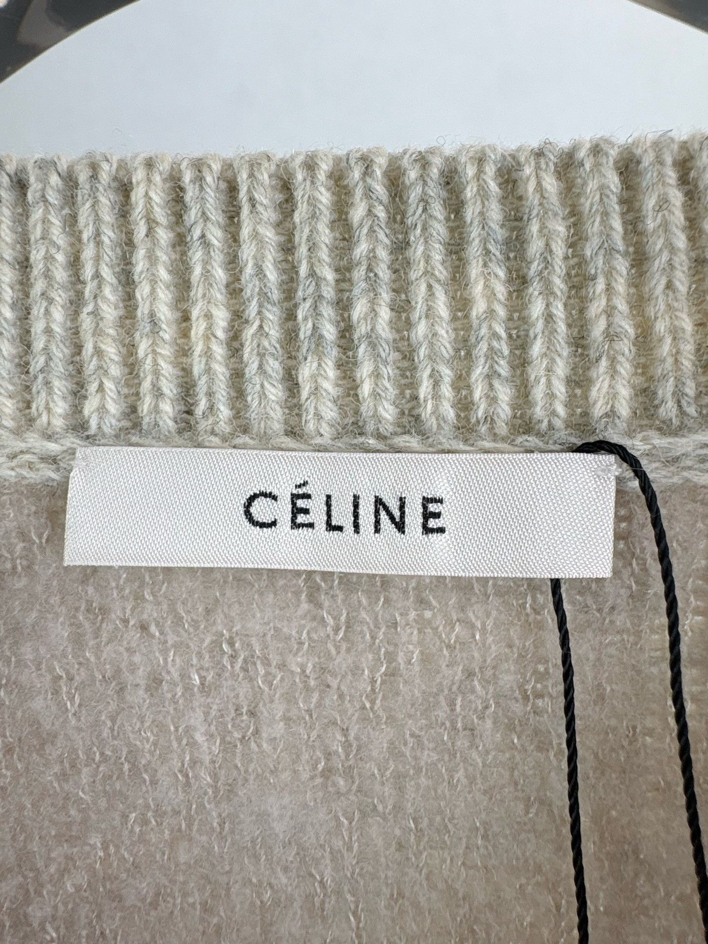 Celine Celine Gray Wool Cashmere Knit Sweater S Size S / US 4 / IT 40 - 4 Thumbnail