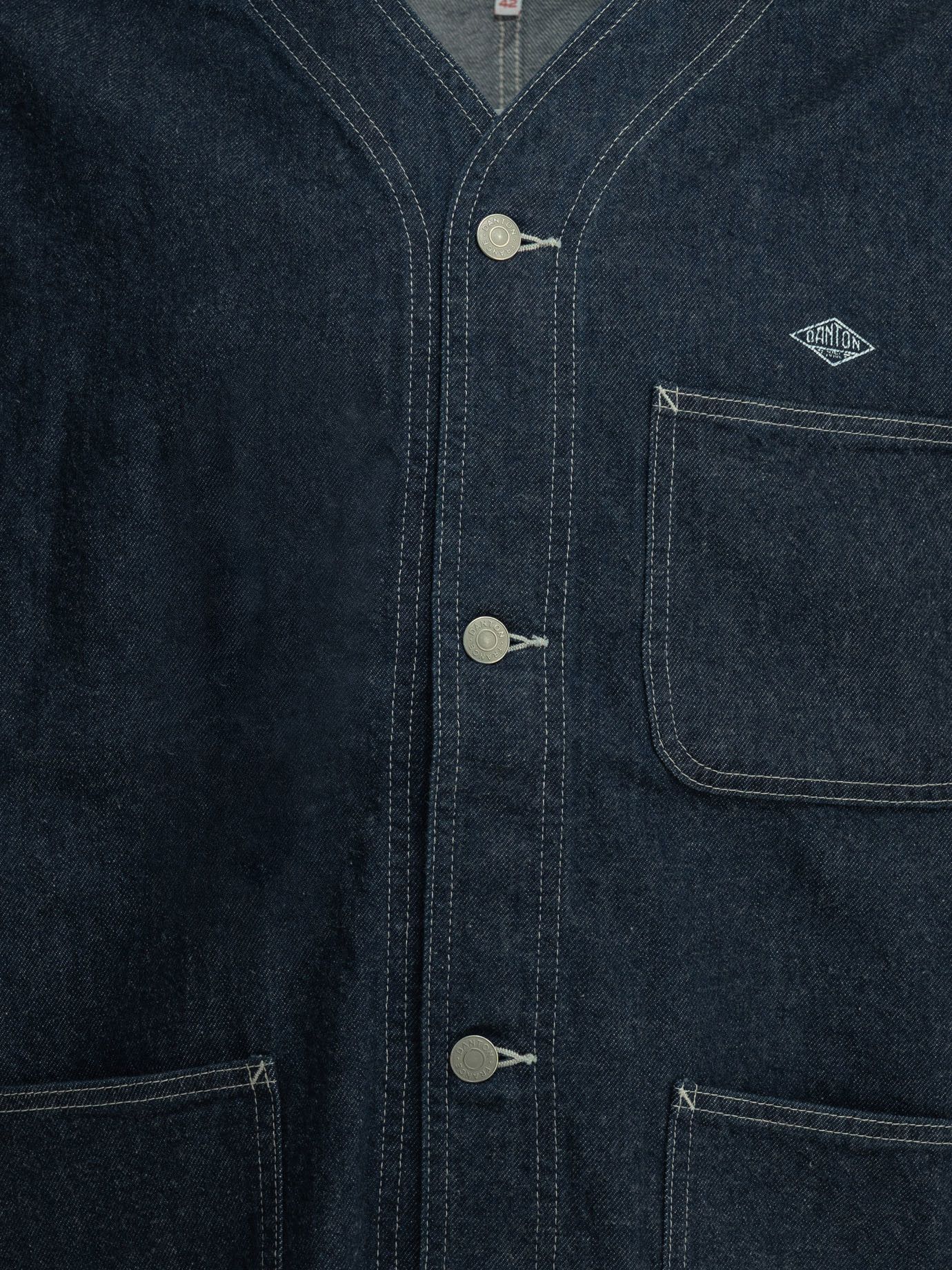 Danton Danton Collarless Denim Jacket tag size 44 Men - USA Duties Paid Size US S / EU 44-46 / 1 - 3 Thumbnail