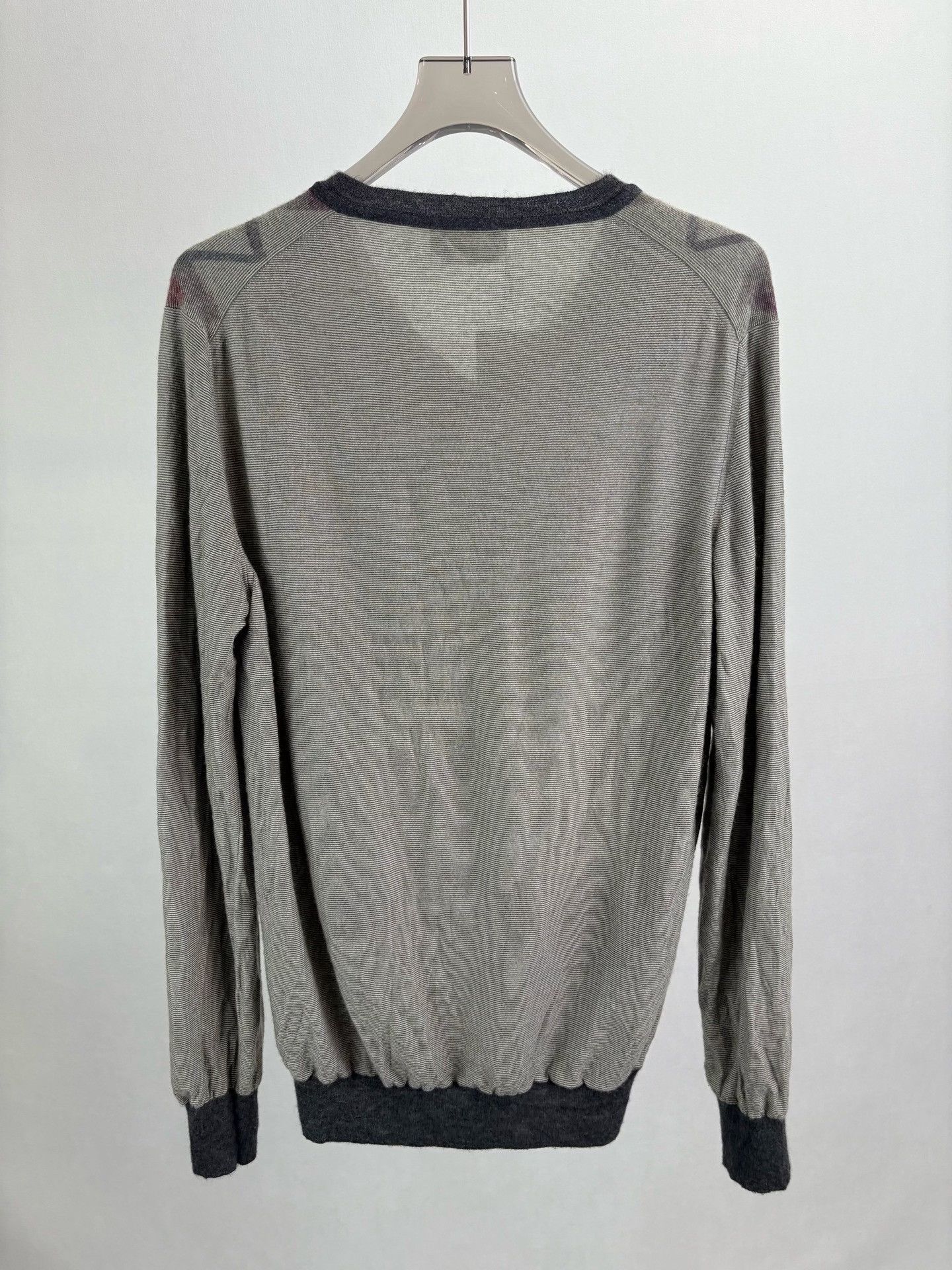 Hermes Hermes Argyle Cashmere V-Neck Sweater XXL Size US XXL / EU 58 / 5 - 3 Thumbnail
