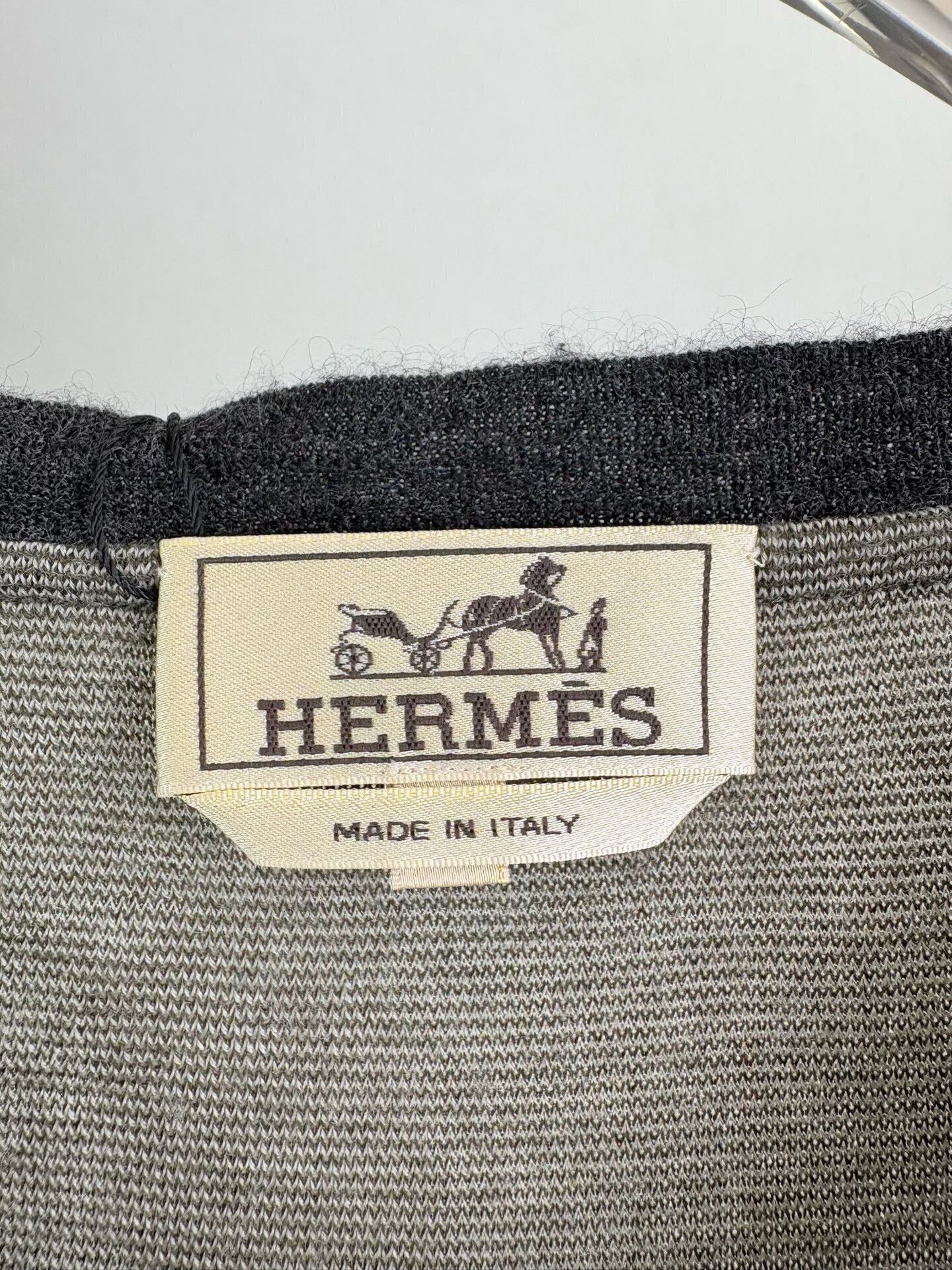 Hermes Hermes Argyle Cashmere V-Neck Sweater XXL Size US XXL / EU 58 / 5 - 4 Thumbnail