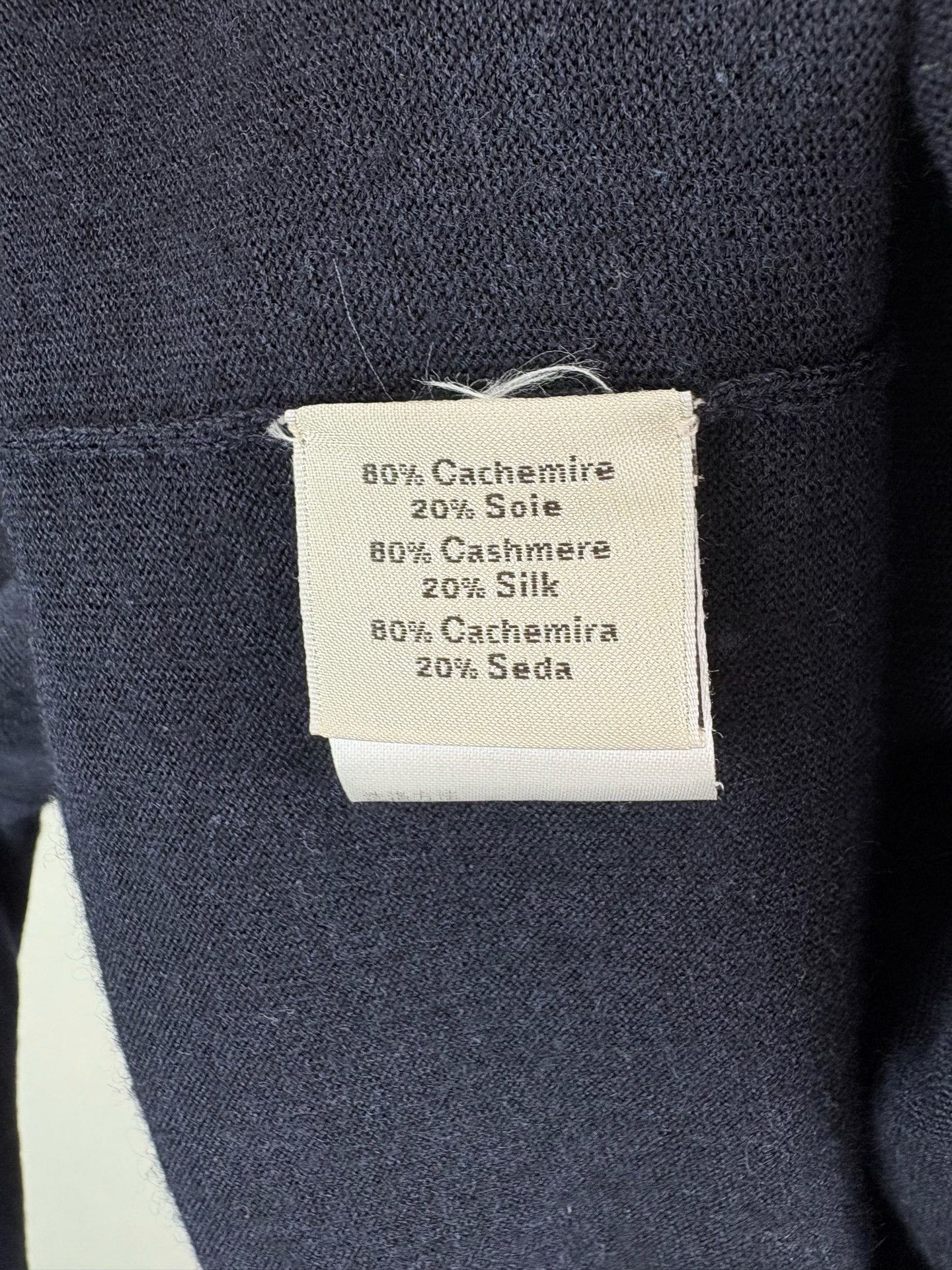 Hermes Hermes Cashmere Silk Striped Trim Sweater XL Size US XL / EU 56 / 4 - 5 Thumbnail