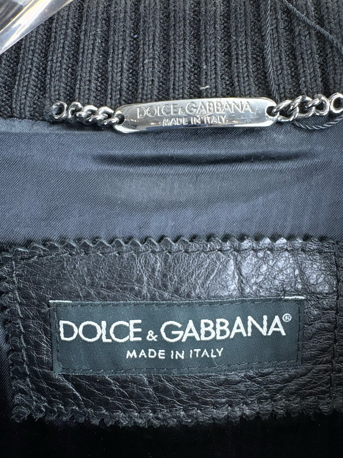 Dolce & Gabbana Dolce & Gabbana Red Marble Calfskin Leather Jacket 56 Size US XL / EU 56 / 4 - 4 Thumbnail