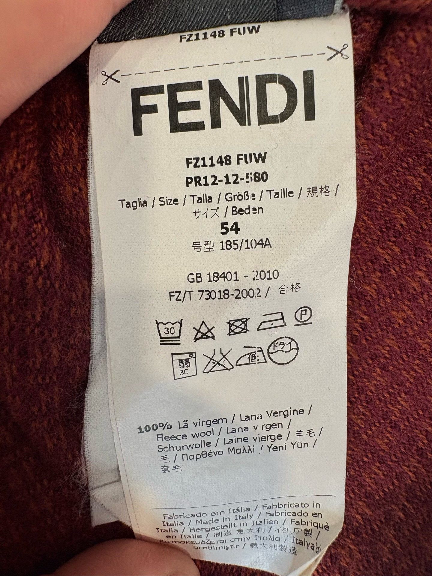 Fendi Fendi FF Monogram Wool Knit Sweater 54 Size US L / EU 52-54 / 3 - 6 Thumbnail