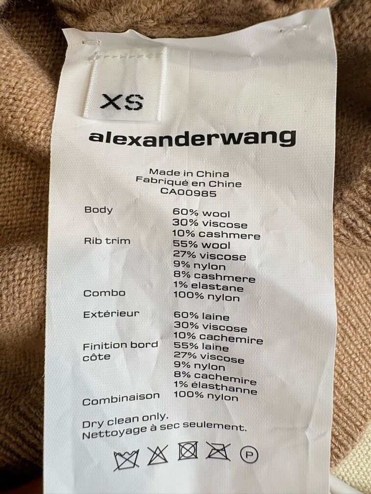Alexander Wang Alexander Wang Mesh Insert Wool Sweater XS Size XS / US 0-2 / IT 36-38 - 5 Thumbnail