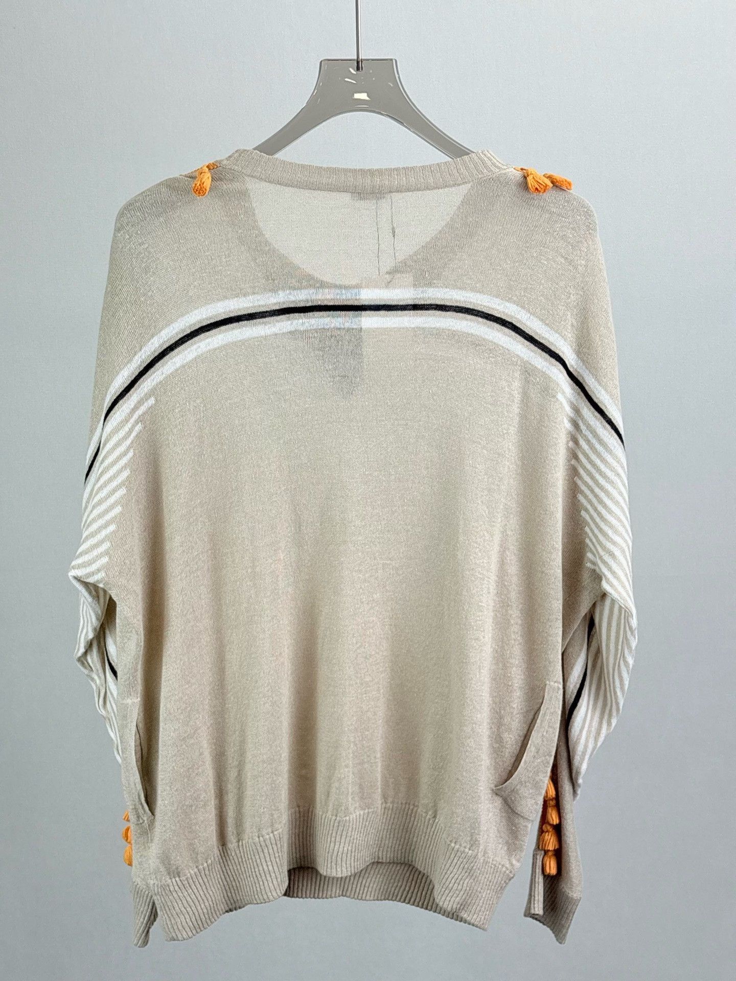 Loewe Loewe Striped Tassel Linen Sweater XS Size XS / US 0-2 / IT 36-38 - 3 Thumbnail