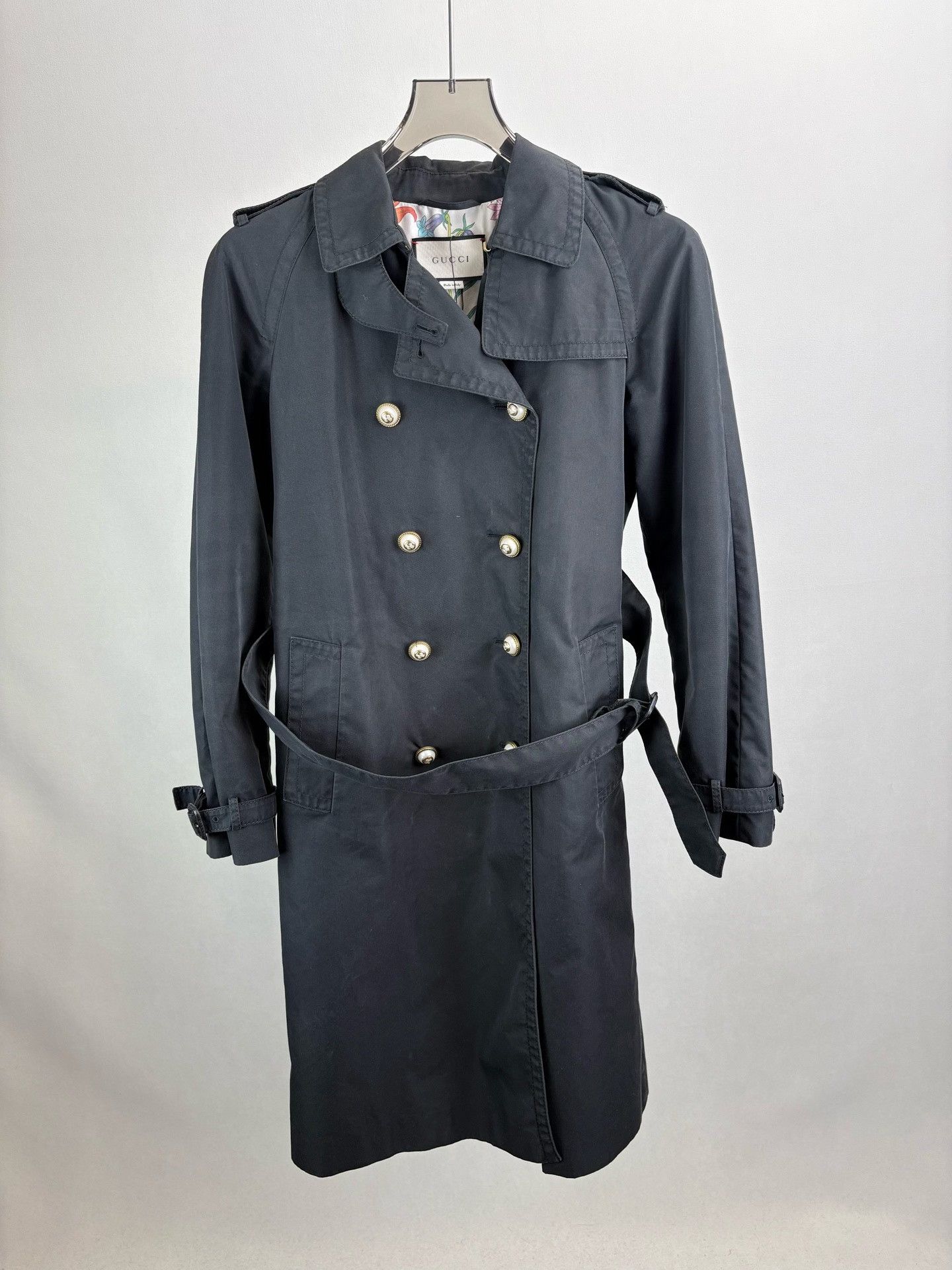 Gucci Gucci Double Breasted Belted Trench Coat 40 Size S / US 4 / IT 40 - 2 Thumbnail
