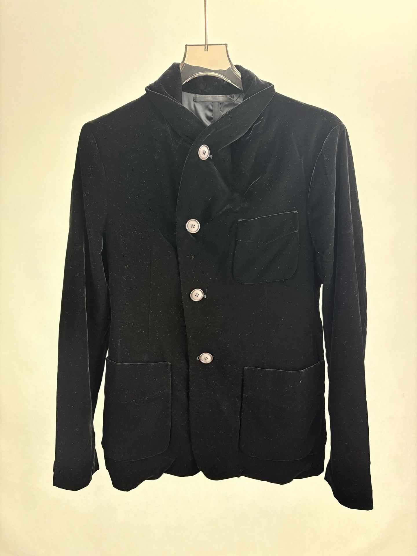 Giorgio Armani Giorgio Armani Black Velvet Blazer 34R Size 34R - 2 Thumbnail