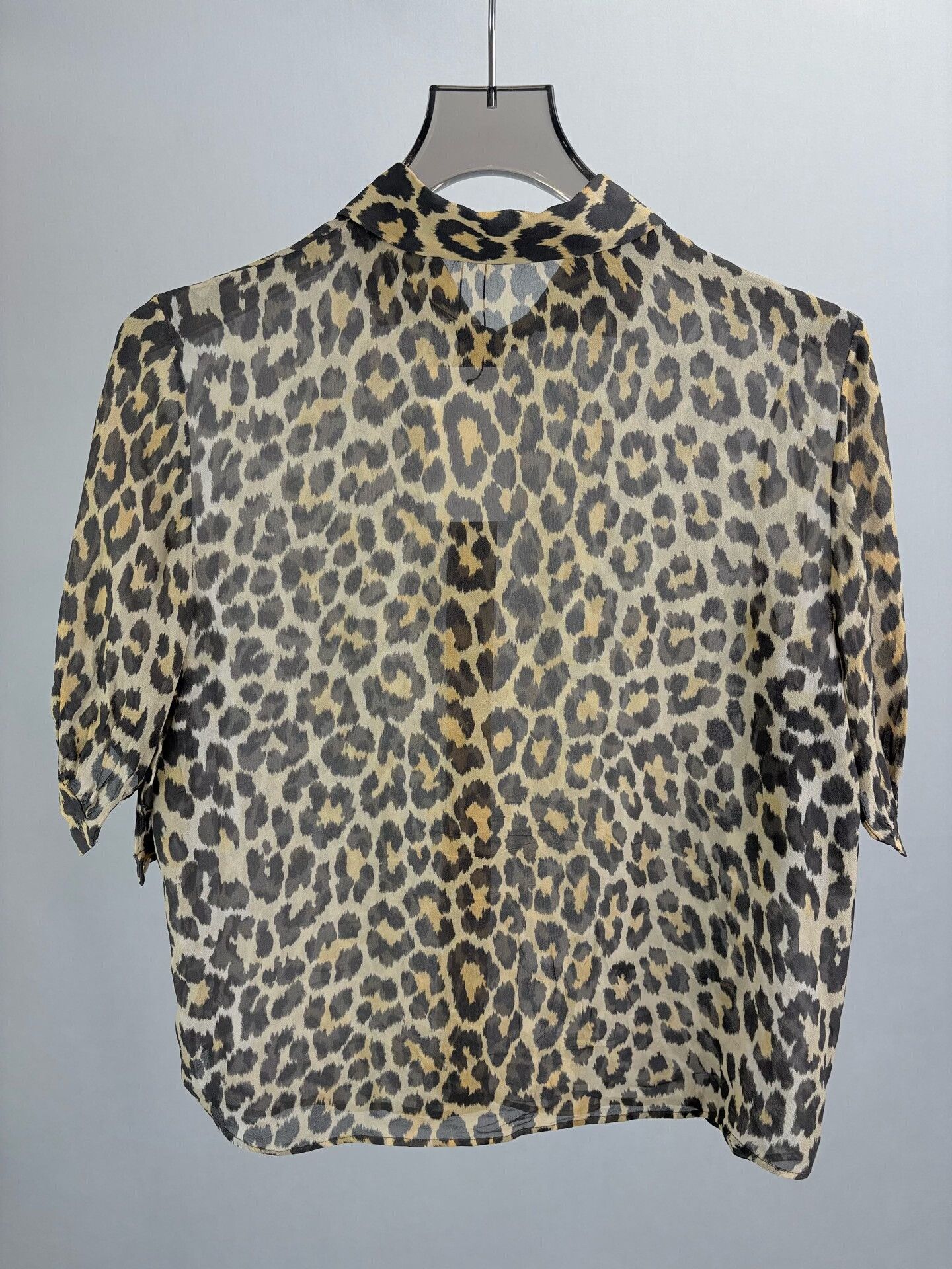 Dior Dior Leopard Print Silk Blouse S Size S / US 4 / IT 40 - 3 Thumbnail