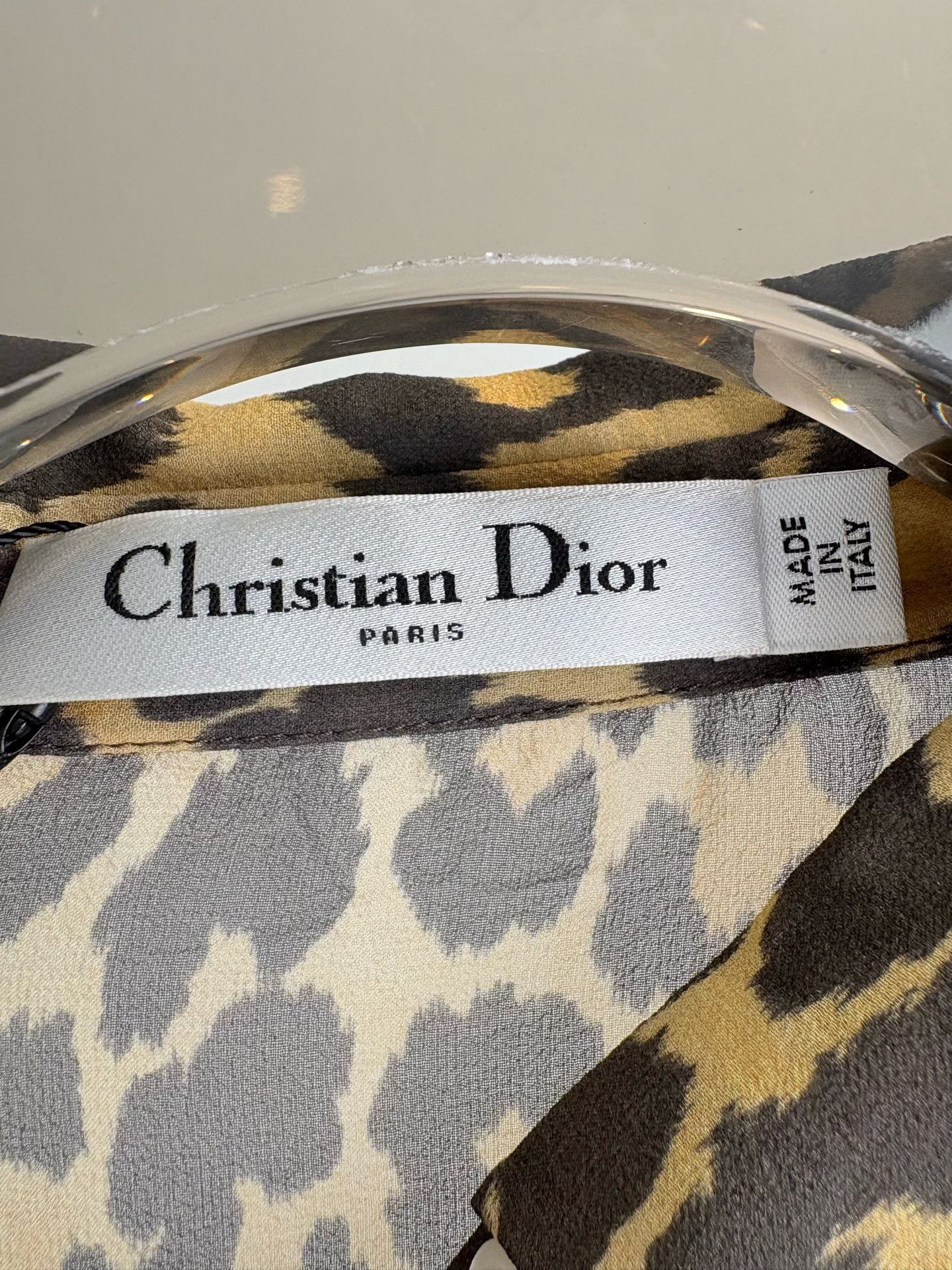 Dior Dior Leopard Print Silk Blouse S Size S / US 4 / IT 40 - 5 Thumbnail