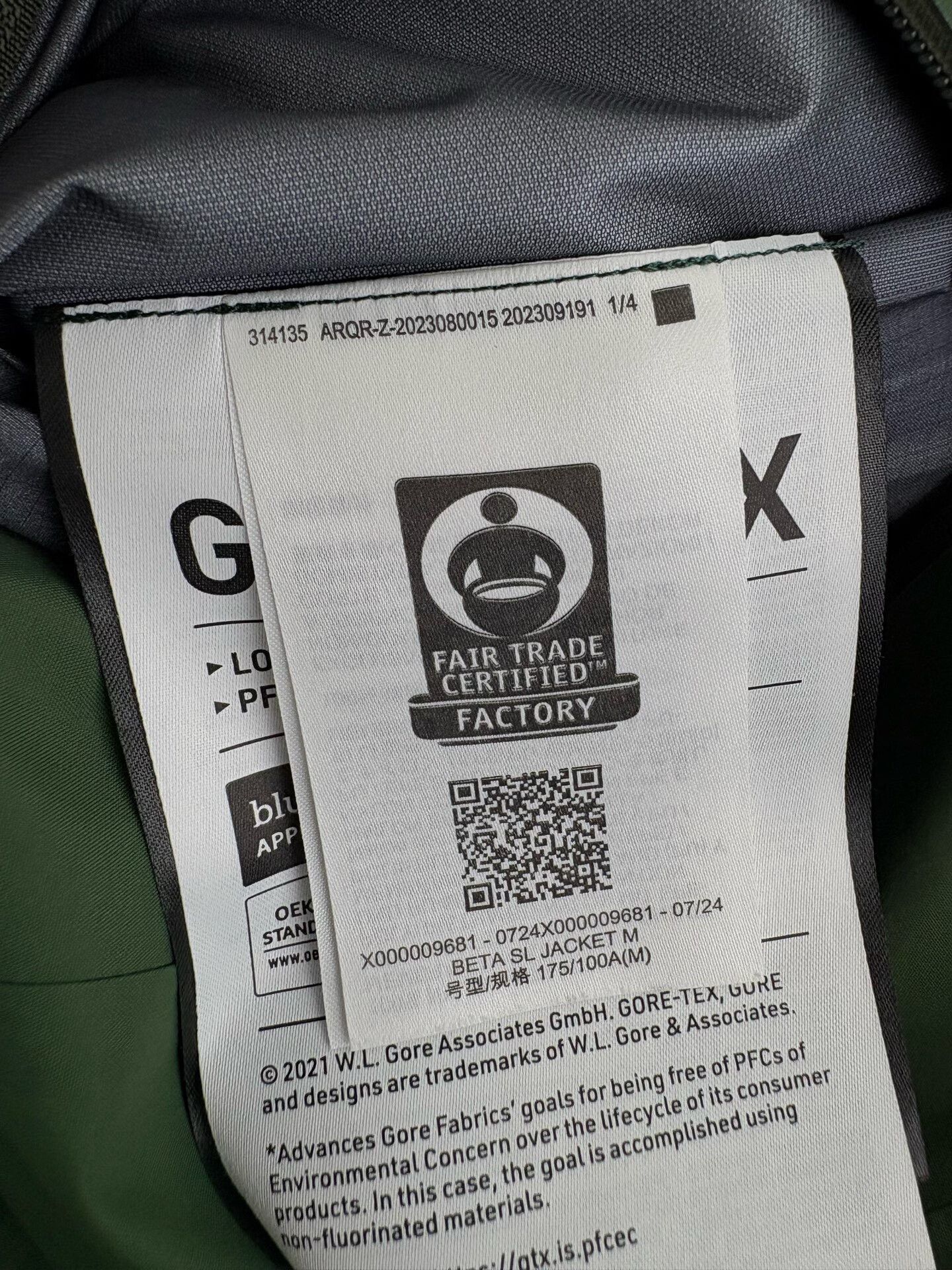 Arc'teryx Arc'teryx Green Beta SL Gore-Tex Jacket Size M Size US M / EU 48-50 / 2 - 6 Thumbnail