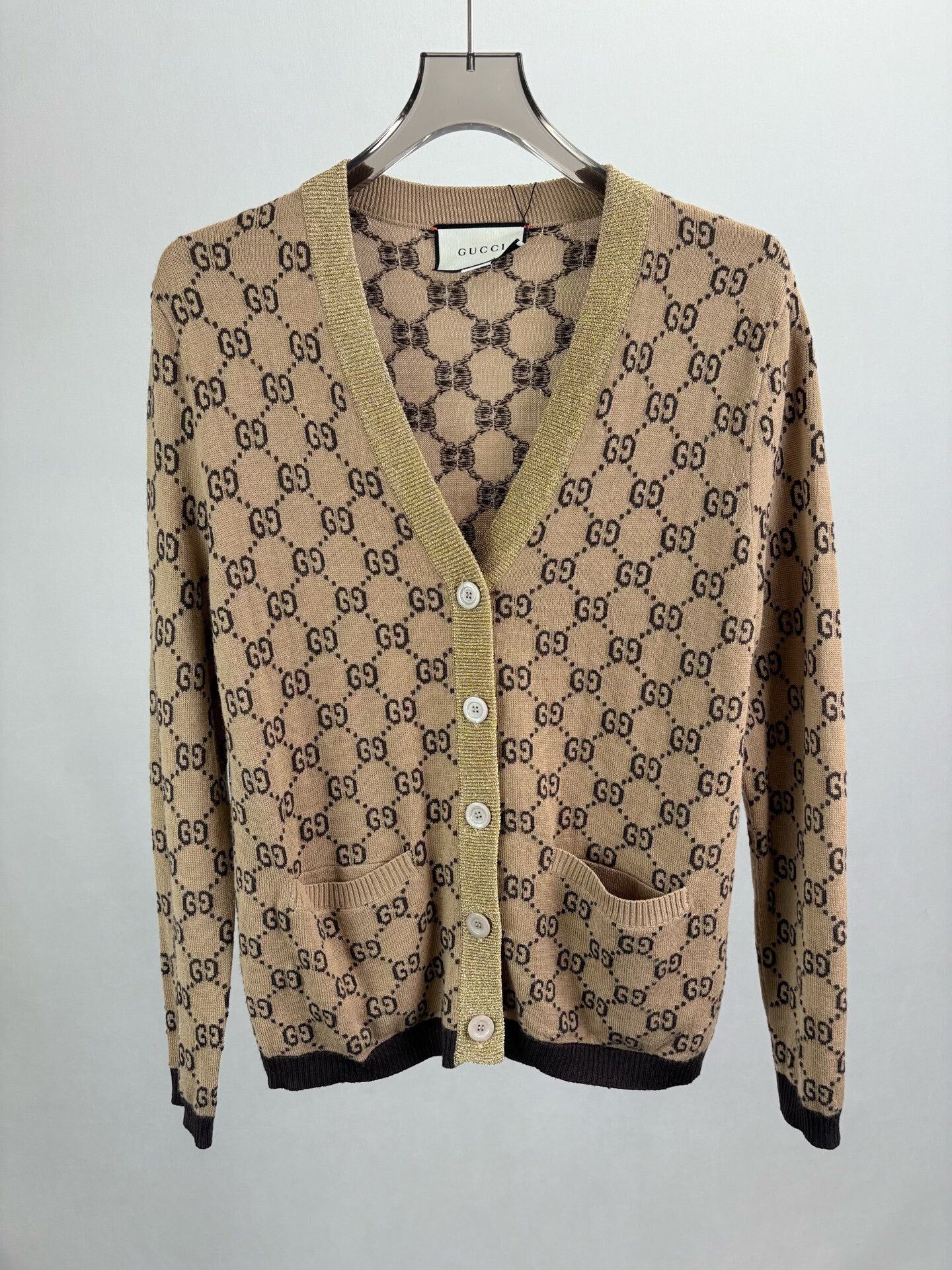 Gucci Gucci GG Monogram Metallic Trim Cardigan Size S Size S / US 4 / IT 40 - 2 Thumbnail