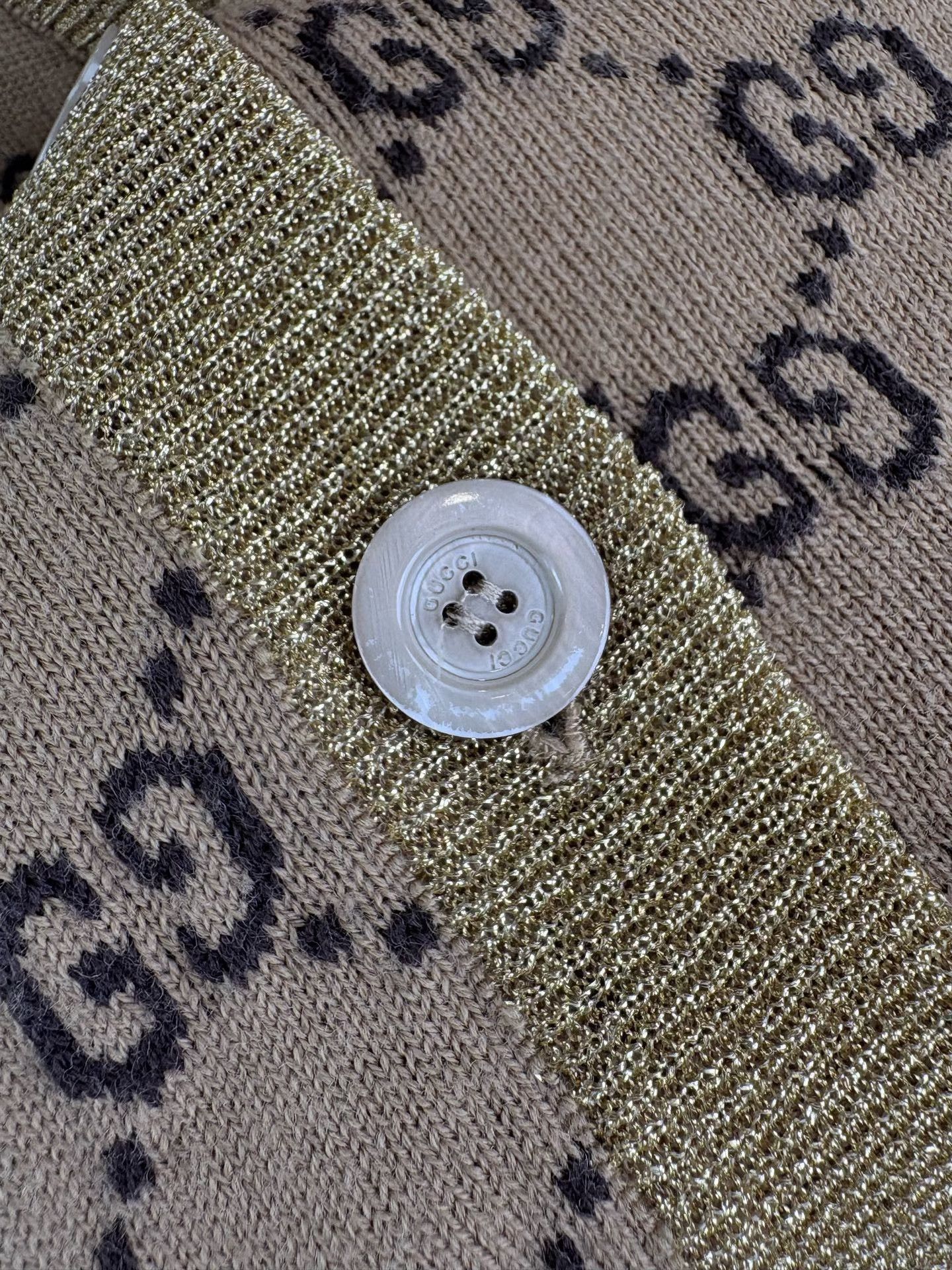 Gucci Gucci GG Monogram Metallic Trim Cardigan Size S Size S / US 4 / IT 40 - 4 Thumbnail