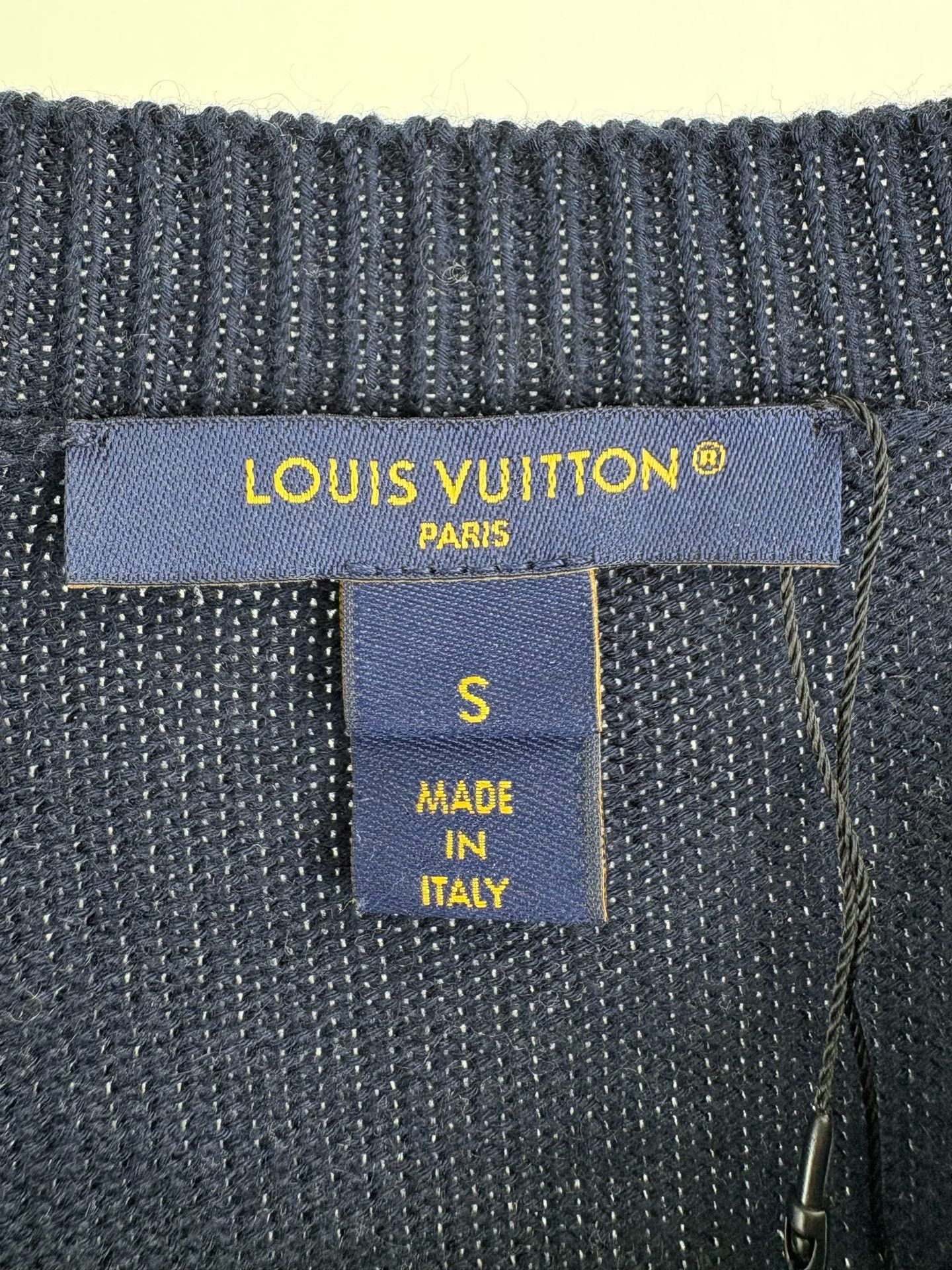 Louis Vuitton Louis Vuitton Yellow Logo Knit Sweater Size S Size S / US 4 / IT 40 - 4 Thumbnail