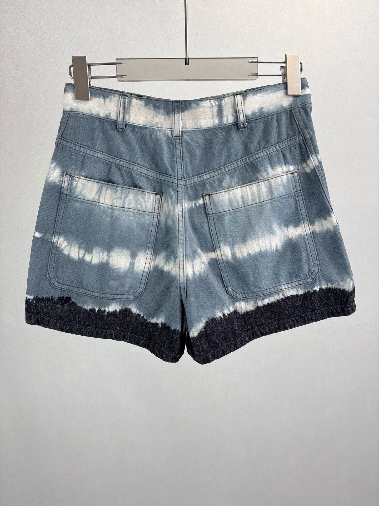 Dior Dior Tie-Dye Denim Shorts Size 34 Size 25" / US 0 / IT 36 - 3 Thumbnail