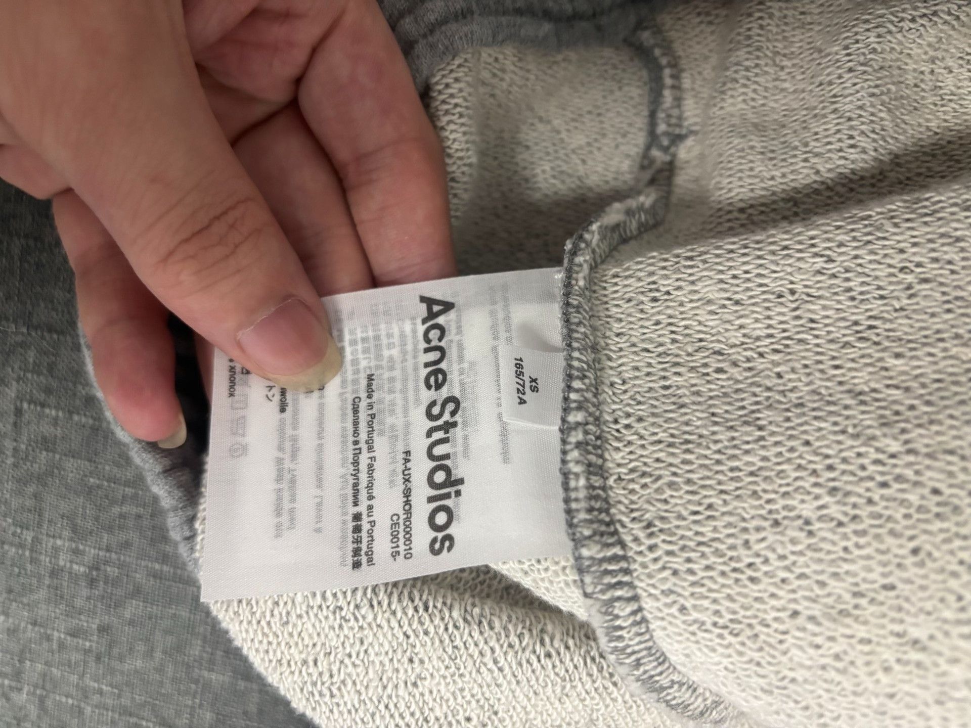 Acne Studios Acne Studios Grey Cotton Sweat Shorts XS Size US 28 / EU 44 - 5 Thumbnail