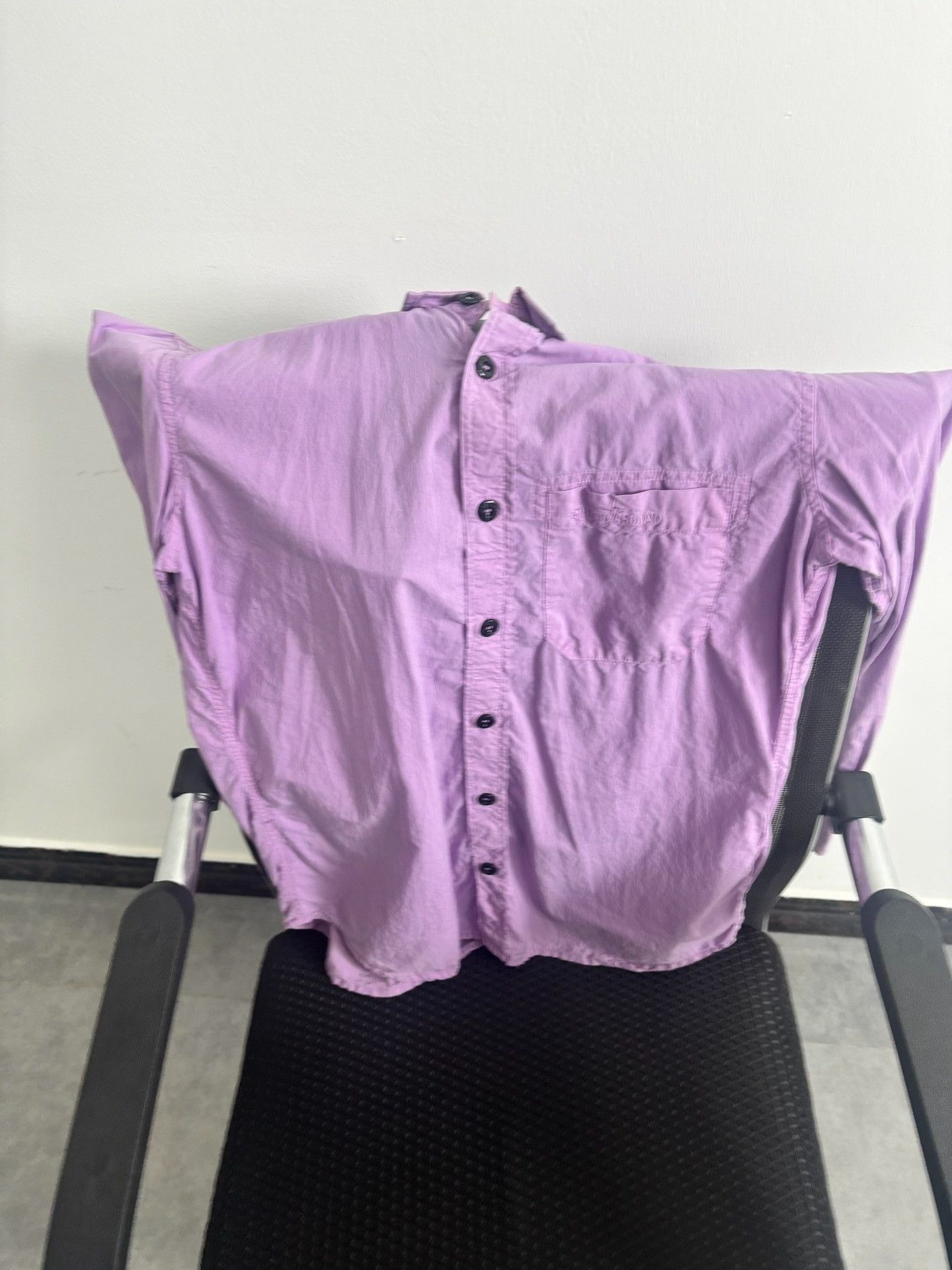 Stone Island Stone Island Purple Cotton Button Up Shirt S Size US S / EU 44-46 / 1 - 2 Thumbnail