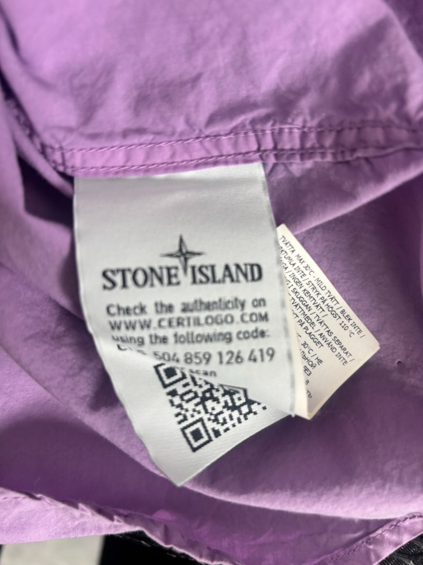 Stone Island Stone Island Purple Cotton Button Up Shirt S Size US S / EU 44-46 / 1 - 6 Thumbnail