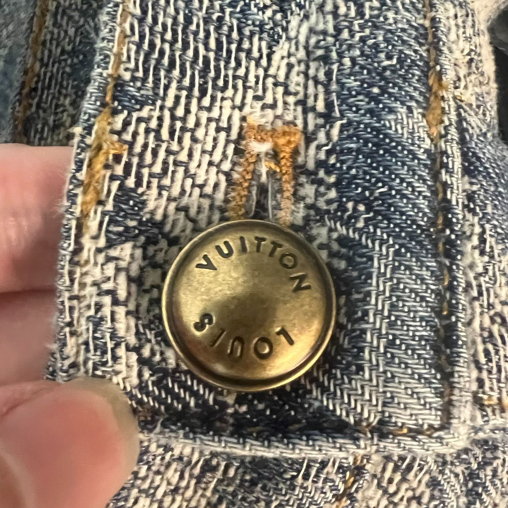 Louis Vuitton Louis Vuitton Monogram Denim Jeans 29 Size US 29 - 4 Thumbnail