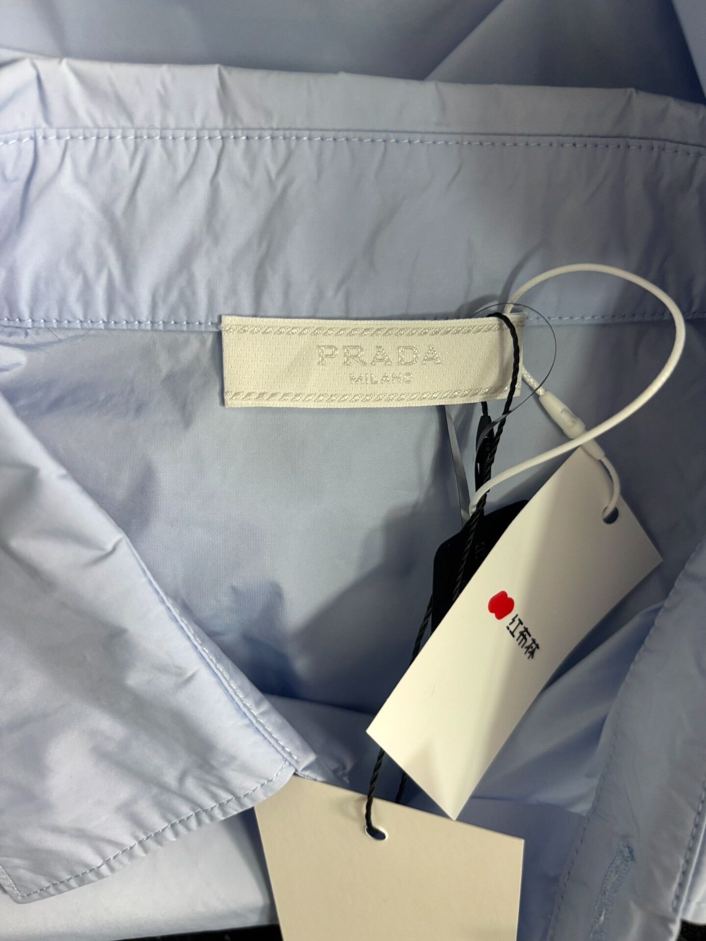 Prada Prada Bicolor Logo Patch Short Sleeve Shirt XS Size US XS / EU 42 / 0 - 4 Thumbnail