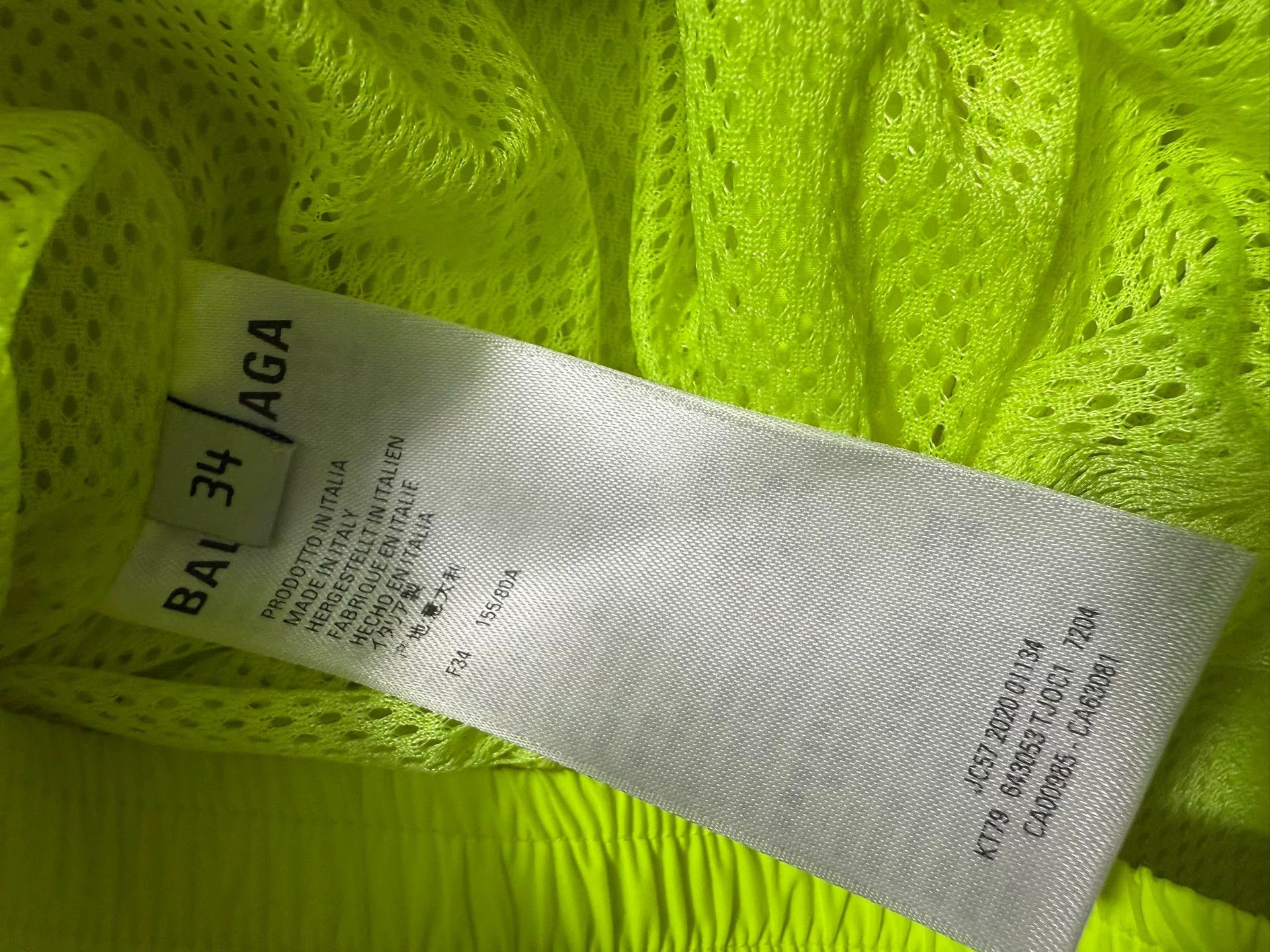 Balenciaga Balenciaga Neon Zip-Up Track Jacket Size 34 Size XS / US 0-2 / IT 36-38 - 4 Thumbnail