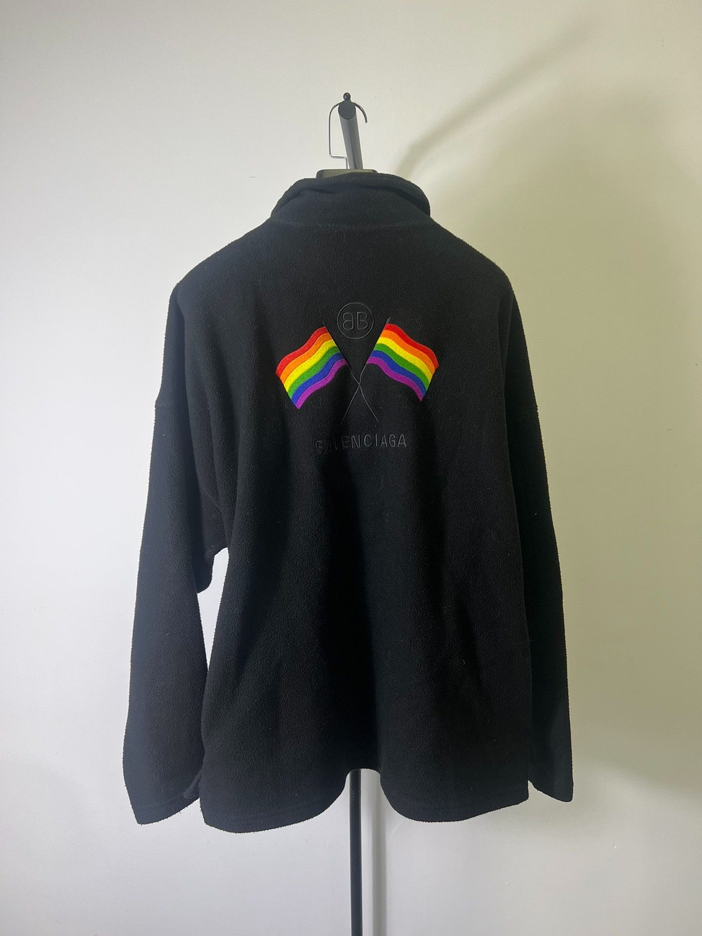 Balenciaga Balenciaga Rainbow Flag Fleece Jacket Size S Size US S / EU 44-46 / 1 - 5 Thumbnail