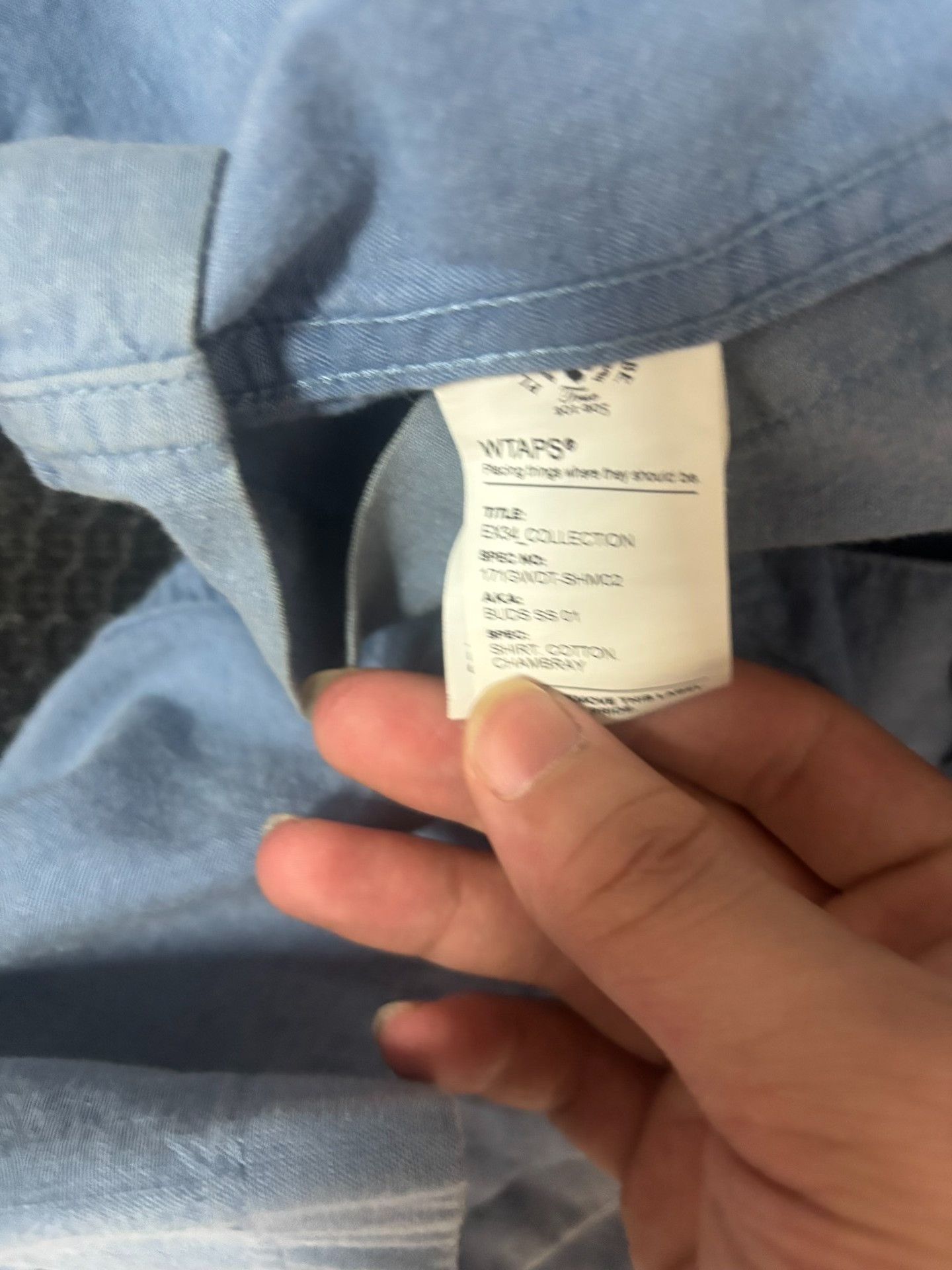 Wtaps WTAPS Buds Chambray Short Sleeve Shirt Size 2 Size US M / EU 48-50 / 2 - 6 Thumbnail