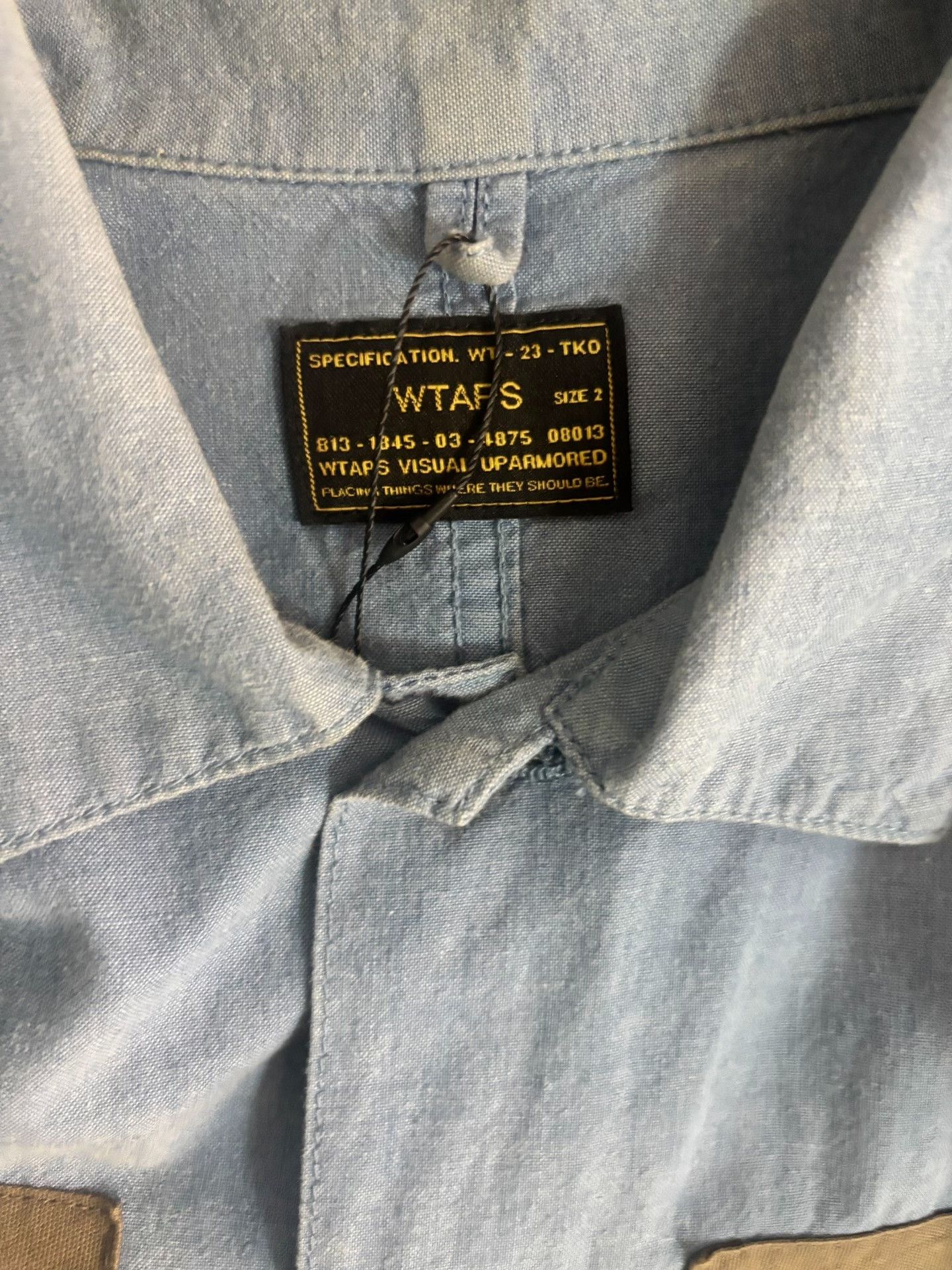 Wtaps WTAPS Buds Chambray Short Sleeve Shirt Size 2 Size US M / EU 48-50 / 2 - 4 Thumbnail