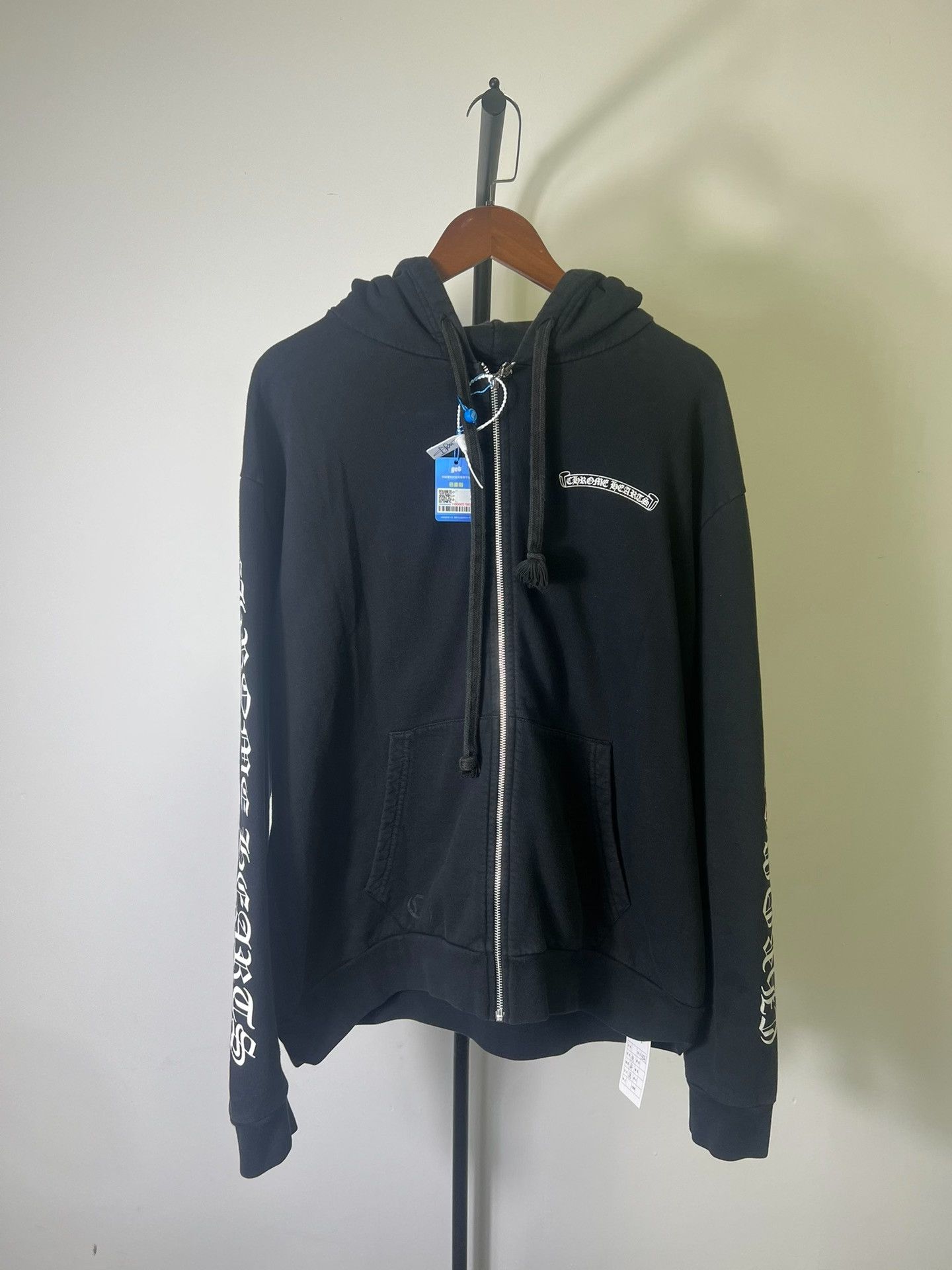 Chrome Hearts Chrome Hearts Scroll Logo Zip Hoodie Size L Size US L / EU 52-54 / 3 - 2 Thumbnail
