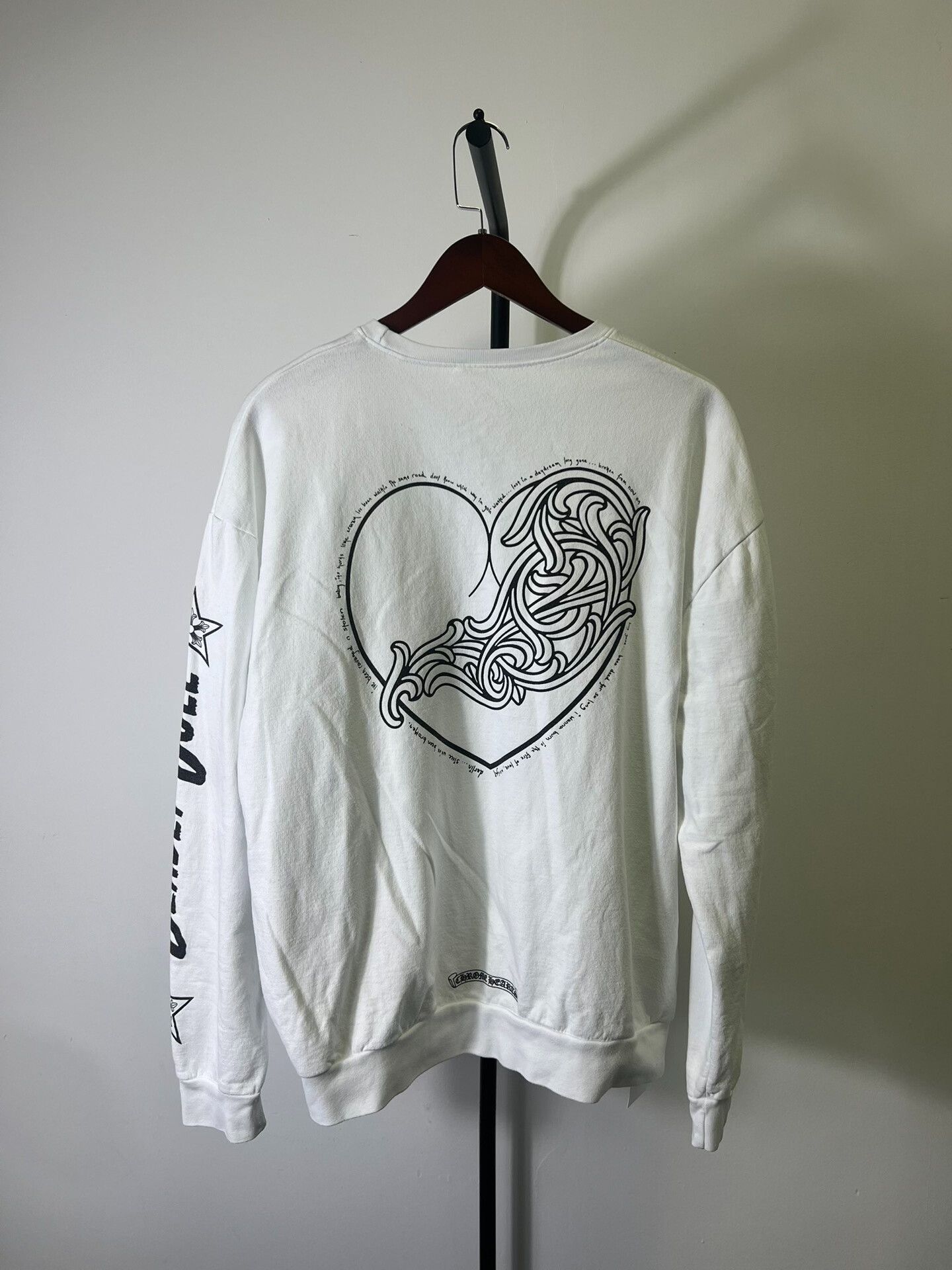 Chrome Hearts Chrome Hearts x Deadly Doll Vine Heart Sweatshirt M Size US M / EU 48-50 / 2 - 3 Thumbnail