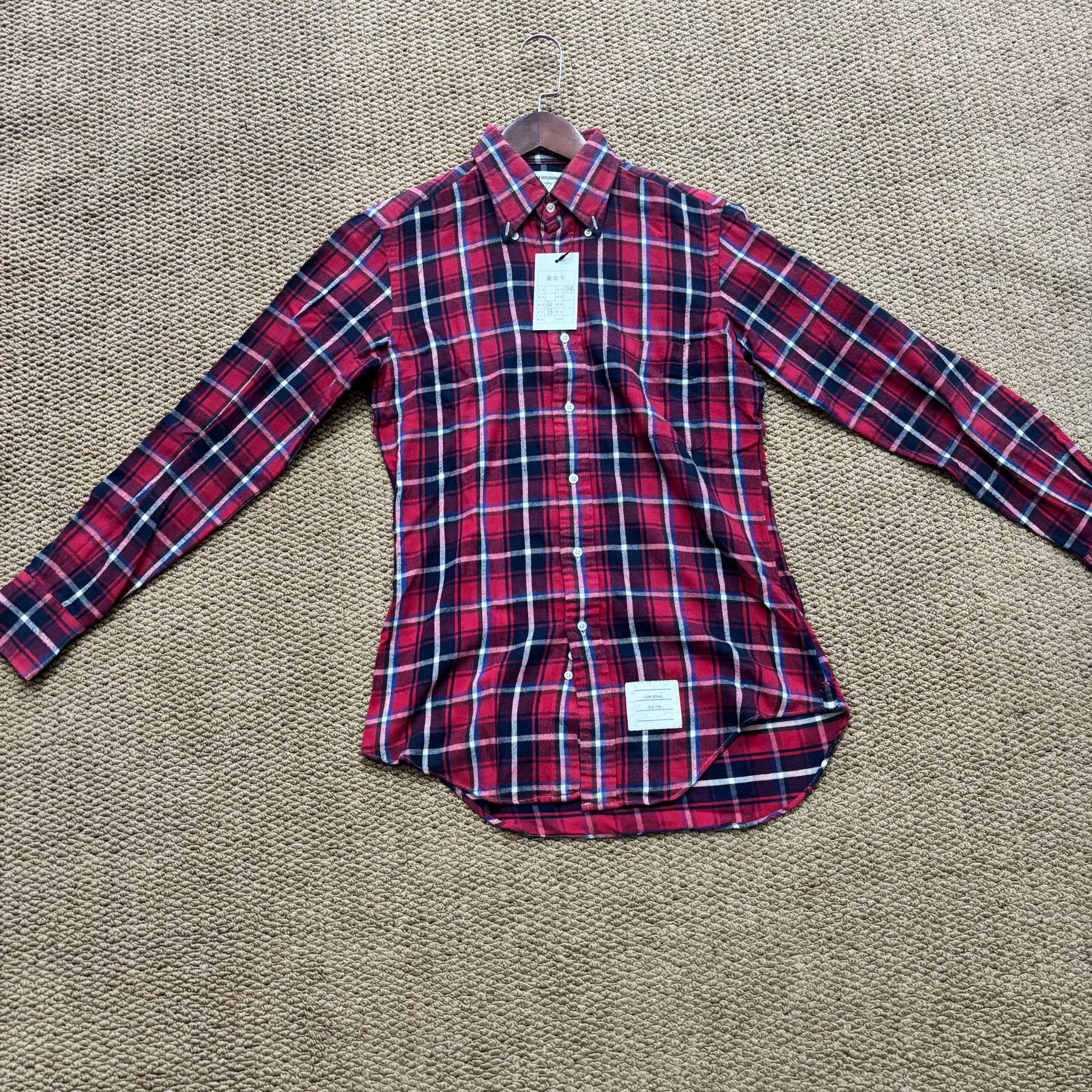 Thom Browne Thom Browne Plaid Button Up Shirt Size 1 Size US S / EU 44-46 / 1 - 2 Thumbnail