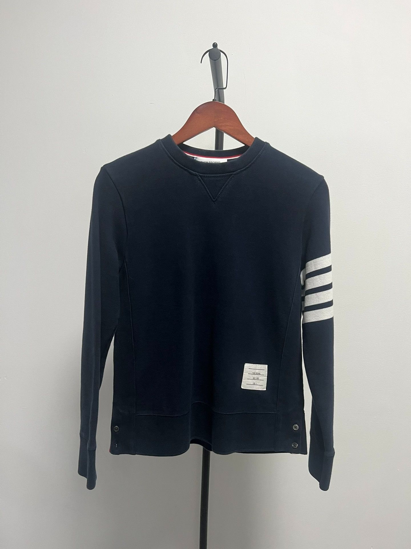 Thom Browne Thom Browne 4-Bar Navy Sweatshirt 2 Size US M / EU 48-50 / 2 - 2 Thumbnail