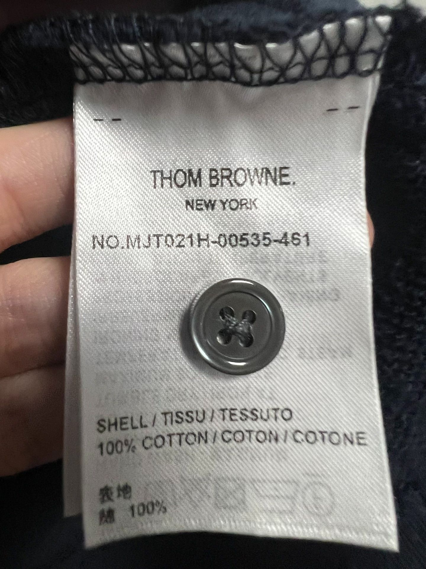 Thom Browne Thom Browne 4-Bar Navy Sweatshirt 2 Size US M / EU 48-50 / 2 - 6 Thumbnail