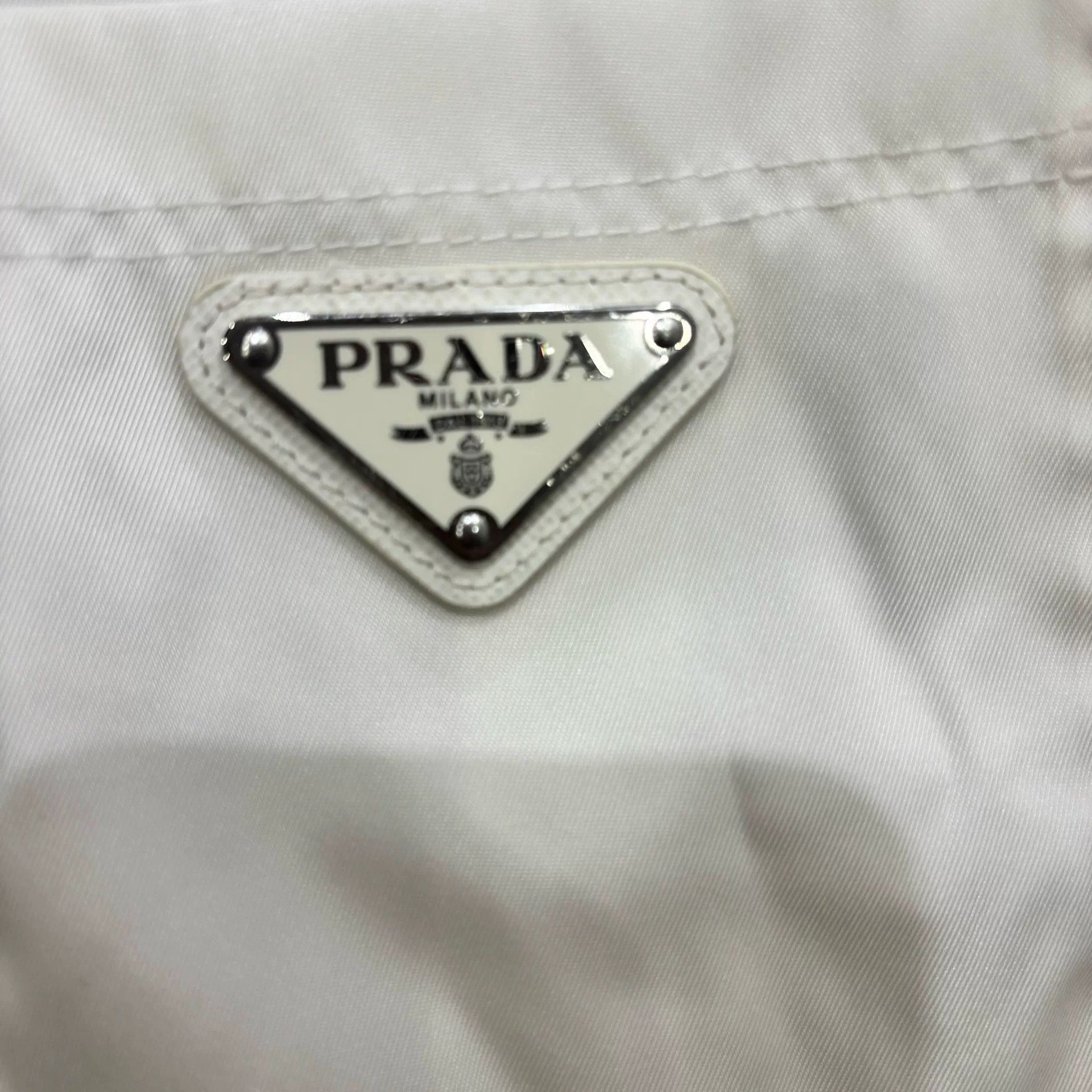Prada Prada Re-Nylon Triangle Logo Long Sleeve Tee XS Size XS / US 0-2 / IT 36-38 - 5 Thumbnail