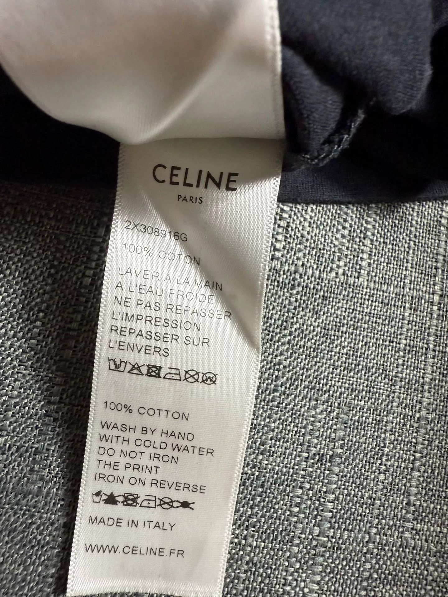 Celine Celine Logo Print Cotton T-Shirt XL Size US XL / EU 56 / 4 - 5 Thumbnail