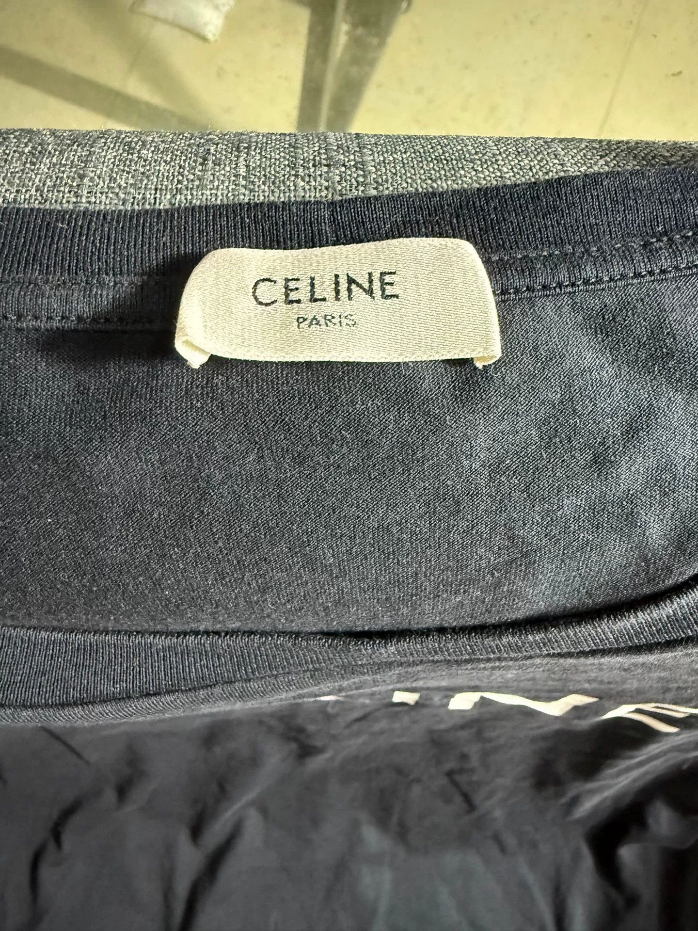Celine Celine Logo Print Cotton T-Shirt XL Size US XL / EU 56 / 4 - 3 Thumbnail