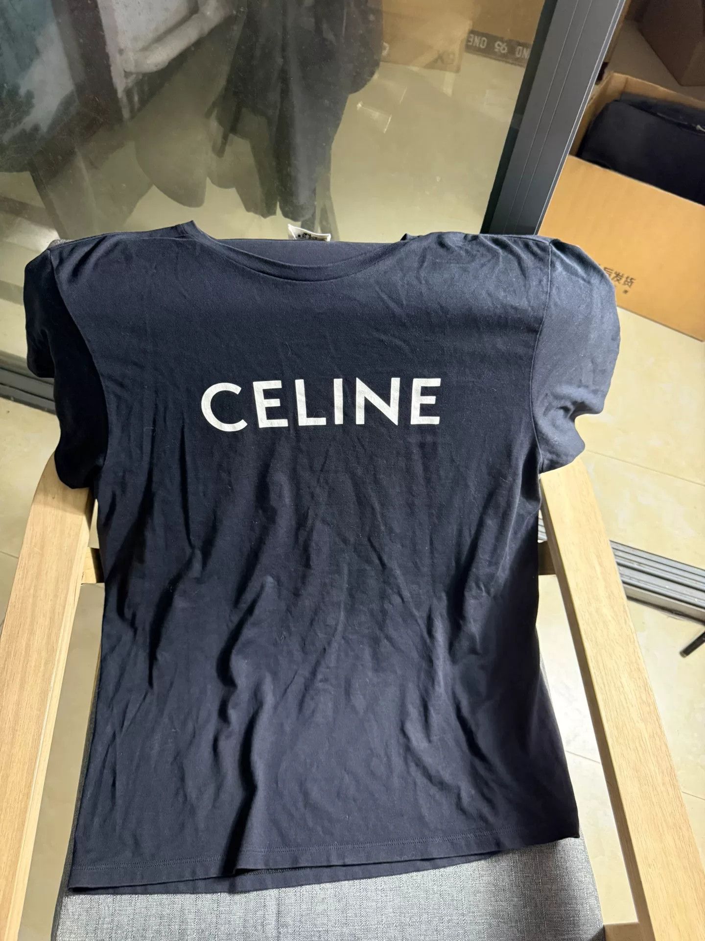 Celine Celine Logo Print Cotton T-Shirt XL Size US XL / EU 56 / 4 - 2 Thumbnail