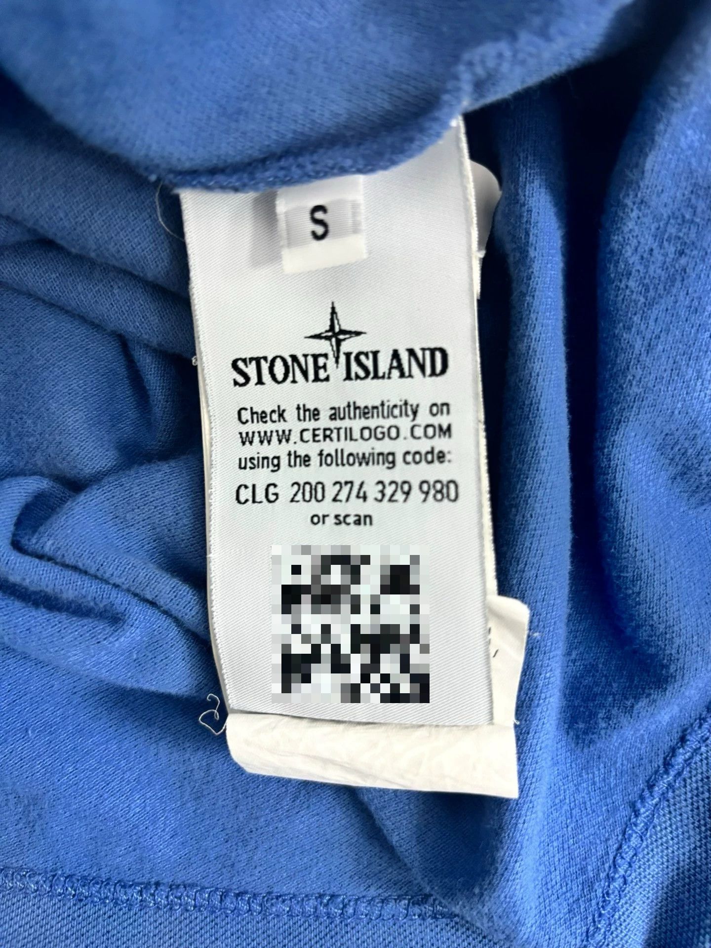 Stone Island Stone Island Blue Pique Polo Shirt S Size US S / EU 44-46 / 1 - 5 Thumbnail