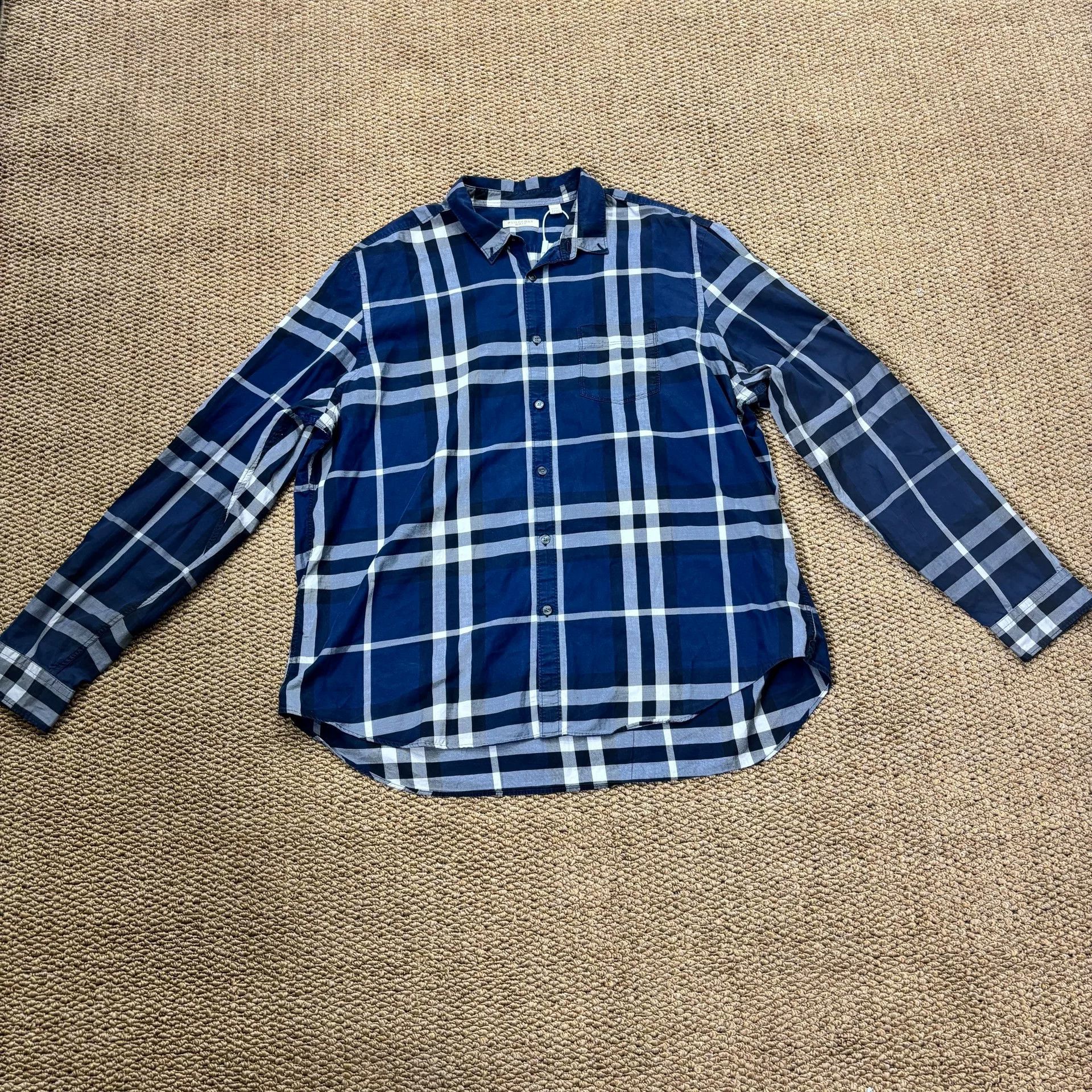 Burberry Burberry Brit Check Long Sleeve Shirt XXXL Size US XXL / EU 58 / 5 - 2 Thumbnail