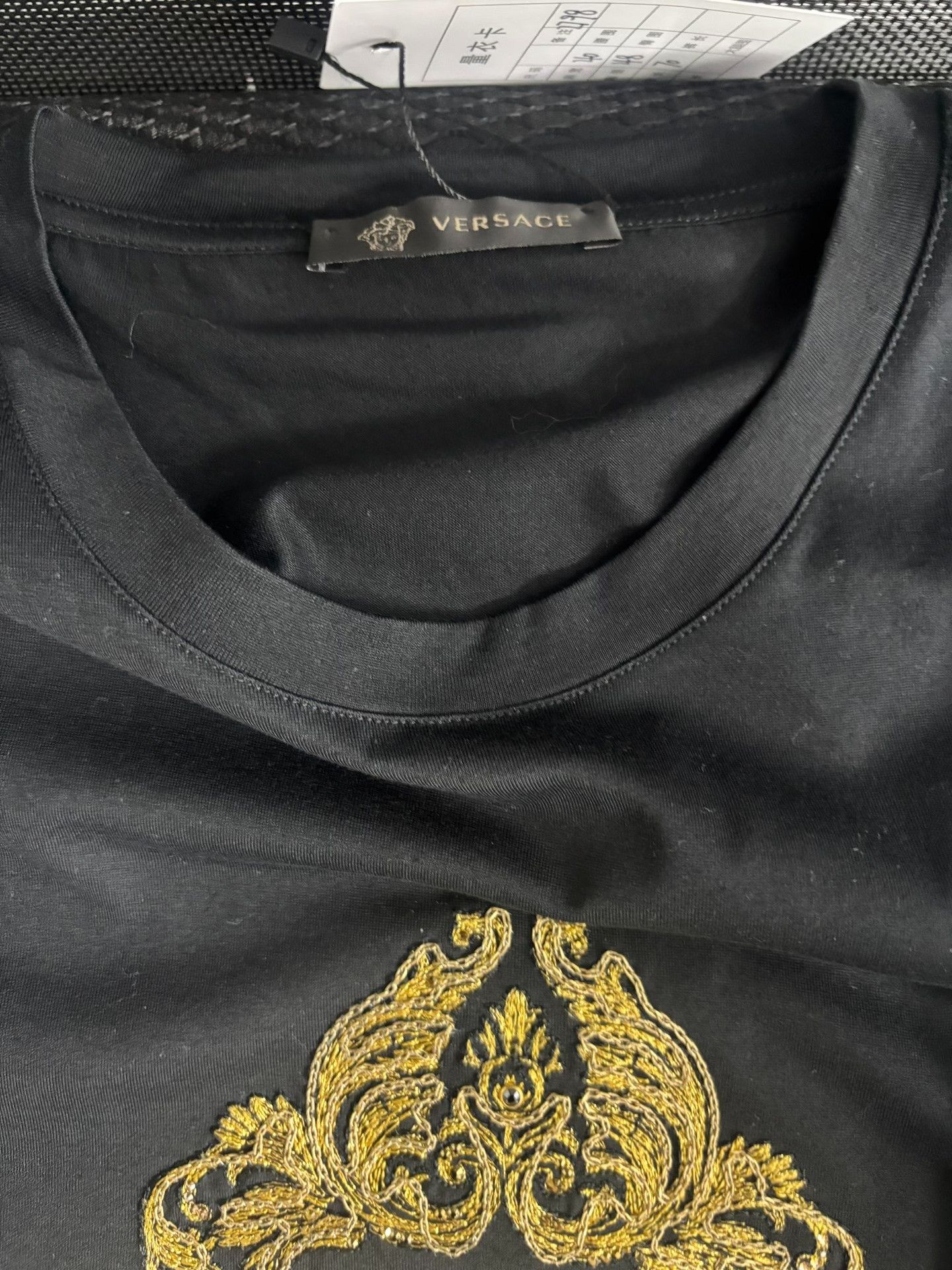 Versace Versace Medusa Gold Embroidery T-Shirt US S Size US S / EU 44-46 / 1 - 4 Thumbnail