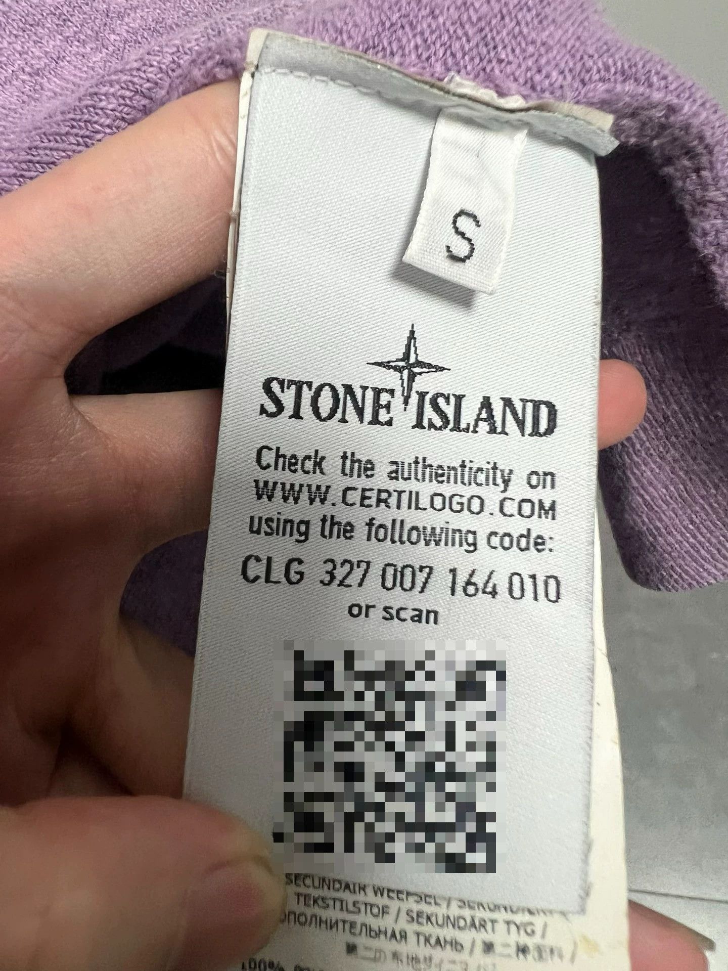 Stone Island Stone Island Nylon Trimmed Zip Hoodie Purple S Size US S / EU 44-46 / 1 - 5 Thumbnail