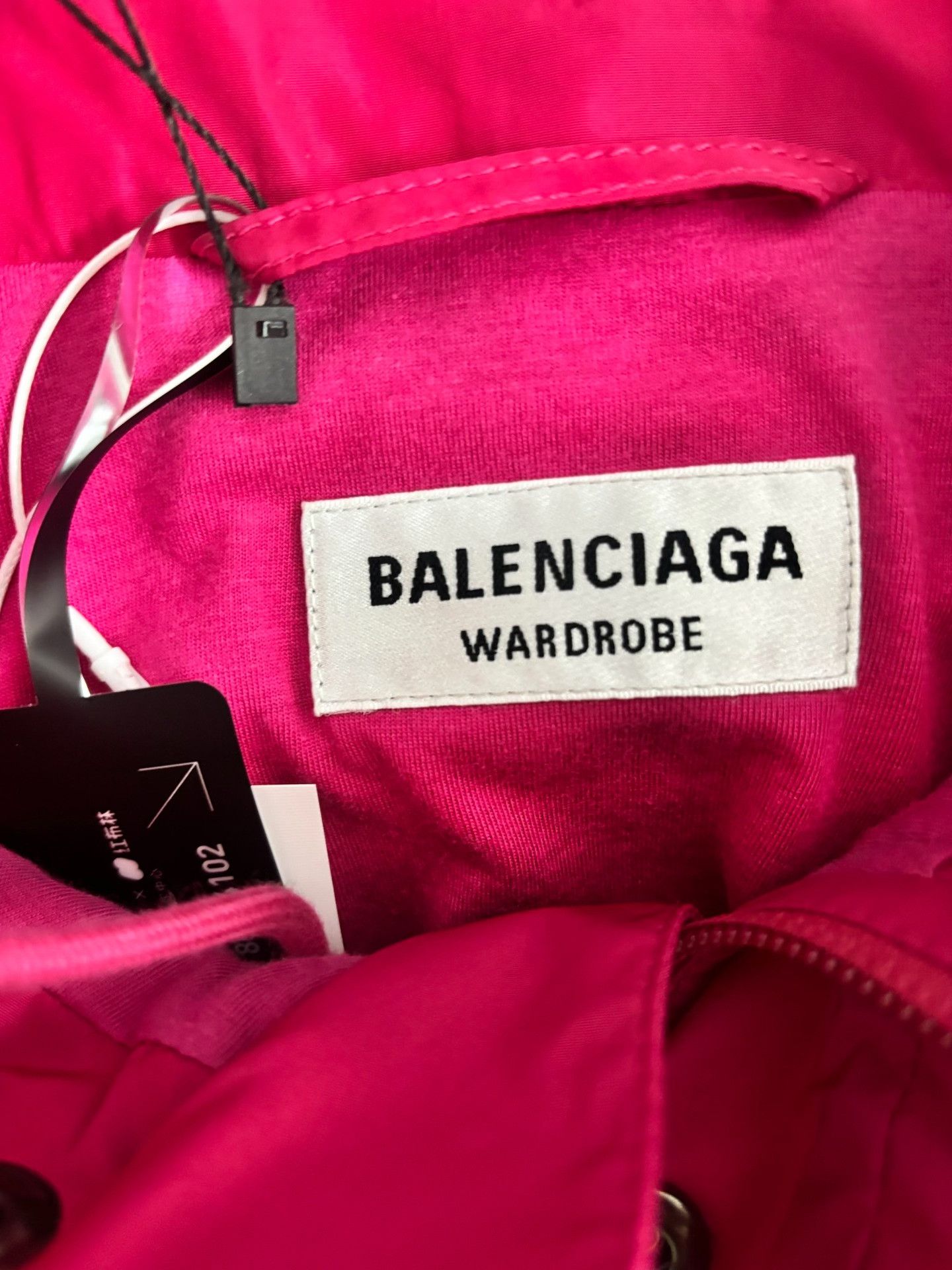 Balenciaga Balenciaga Pink Logo Windbreaker Jacket Size 36 Size XS / US 0-2 / IT 36-38 - 4 Thumbnail